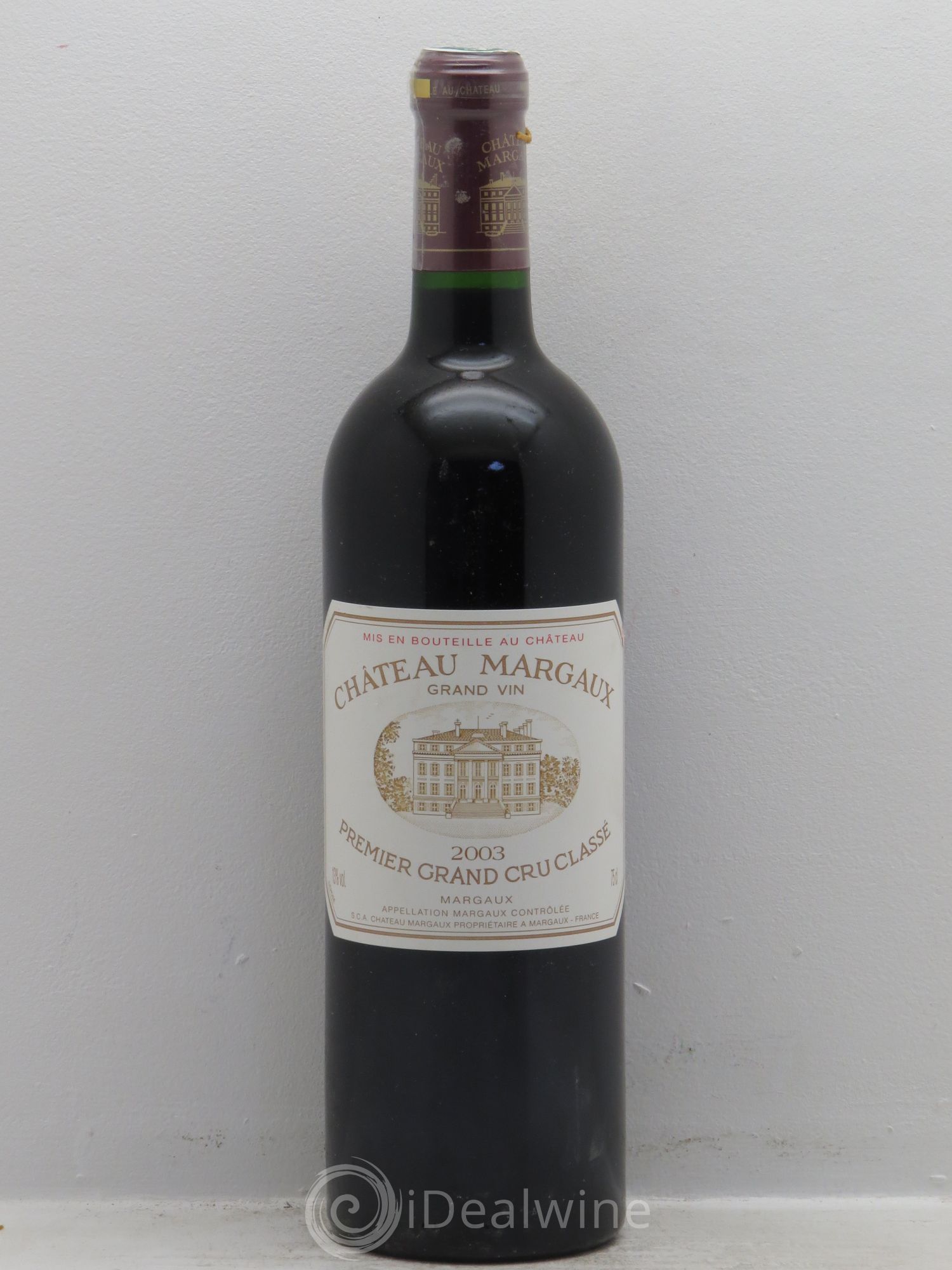Château Margaux 1er Grand Cru Classé 2003 - Lot de 1 bouteille - 0