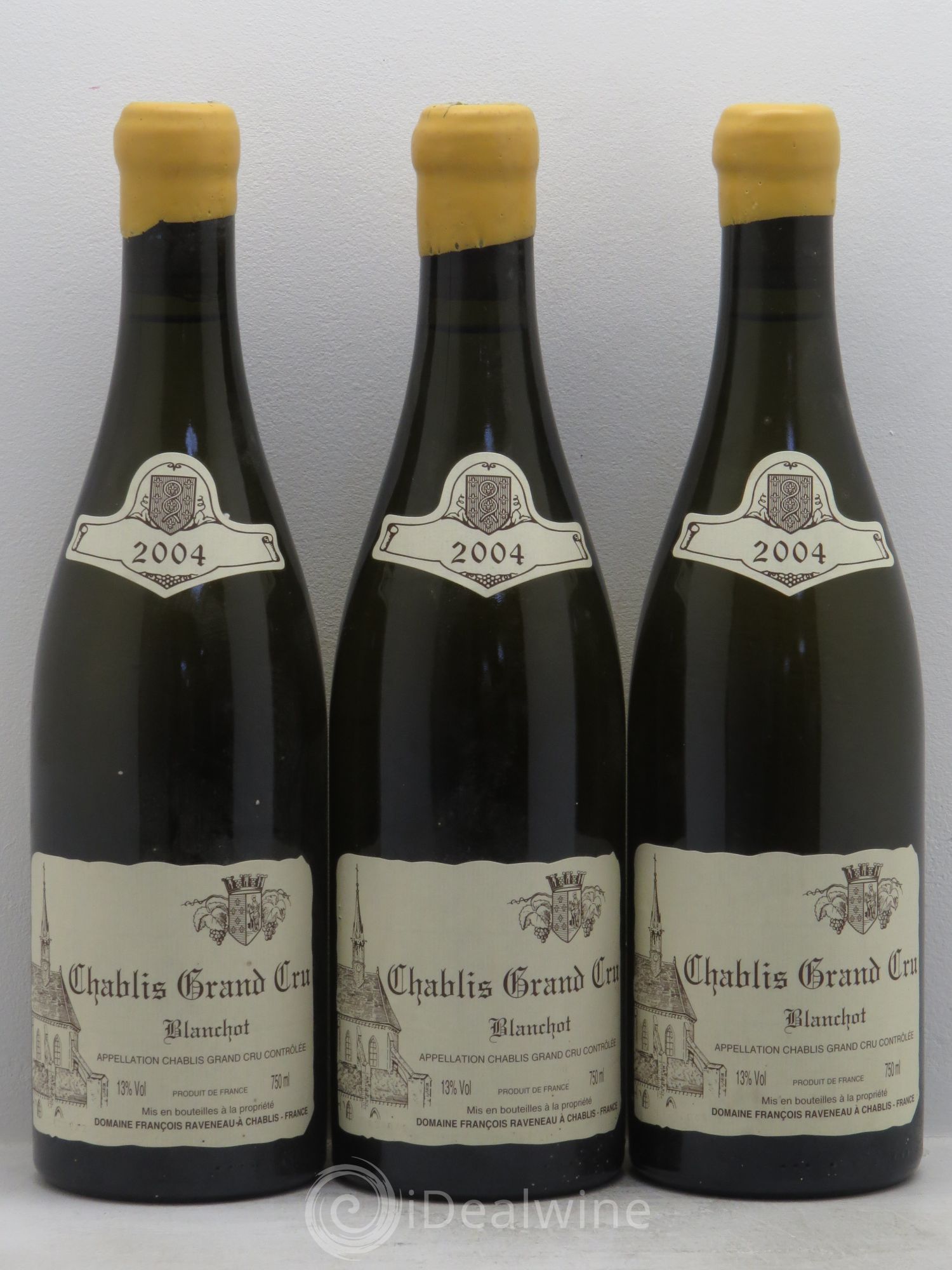 Chablis Grand Cru Blanchot Raveneau (Domaine) 2004 - Lot de 3 bouteilles - 0