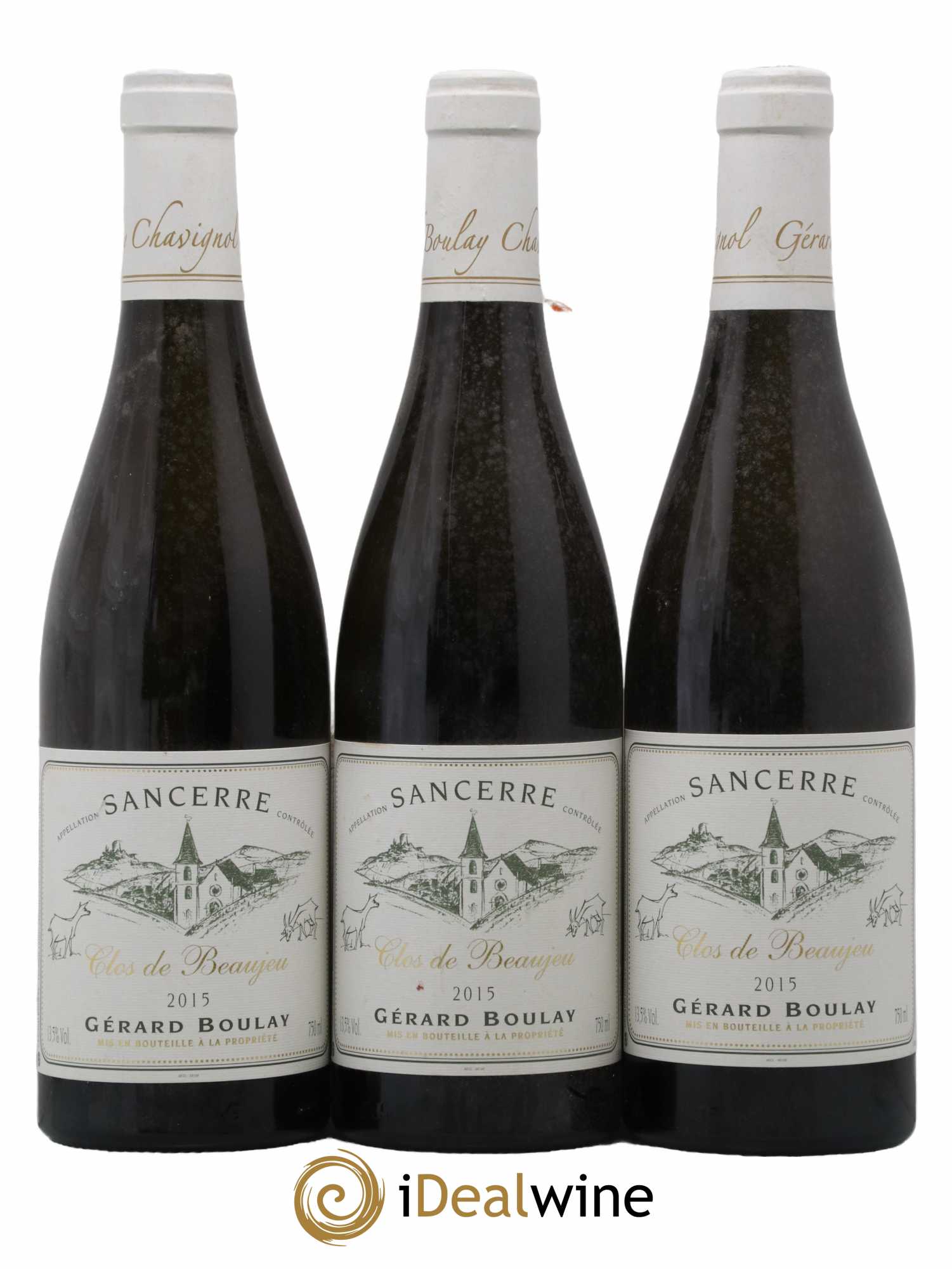 Sancerre Clos de Beaujeu Gérard Boulay 2015 - Lot de 3 bouteilles - 0