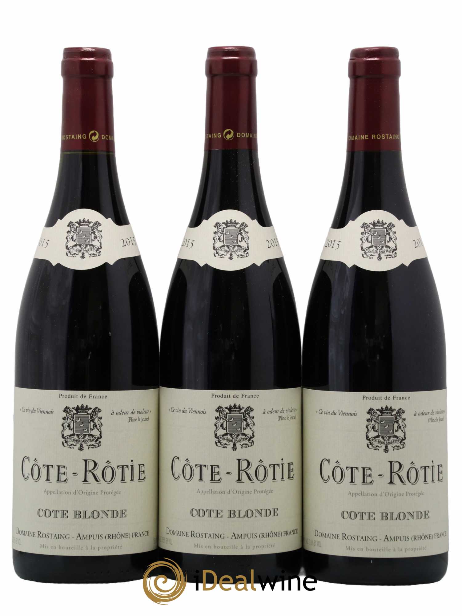 Côte-Rôtie Côte Blonde René Rostaing 2015 - Lotto di 3 bottiglie - 0