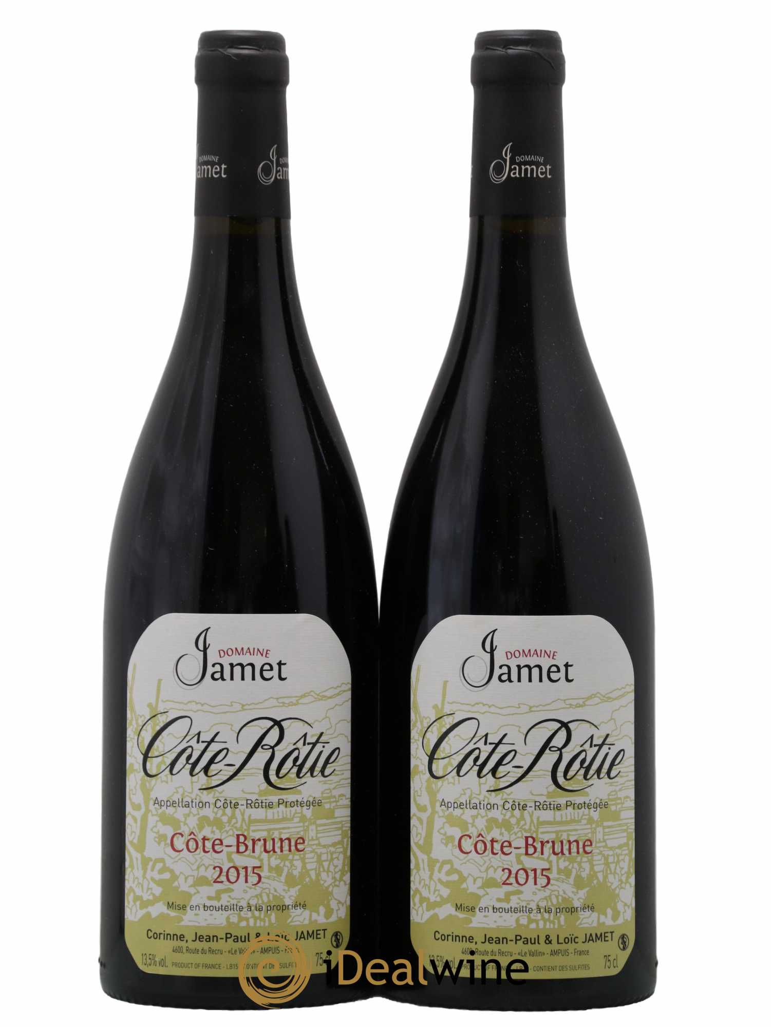 Côte-Rôtie Côte Brune Jamet (Domaine) 2015 - Lot de 2 bouteilles - 0