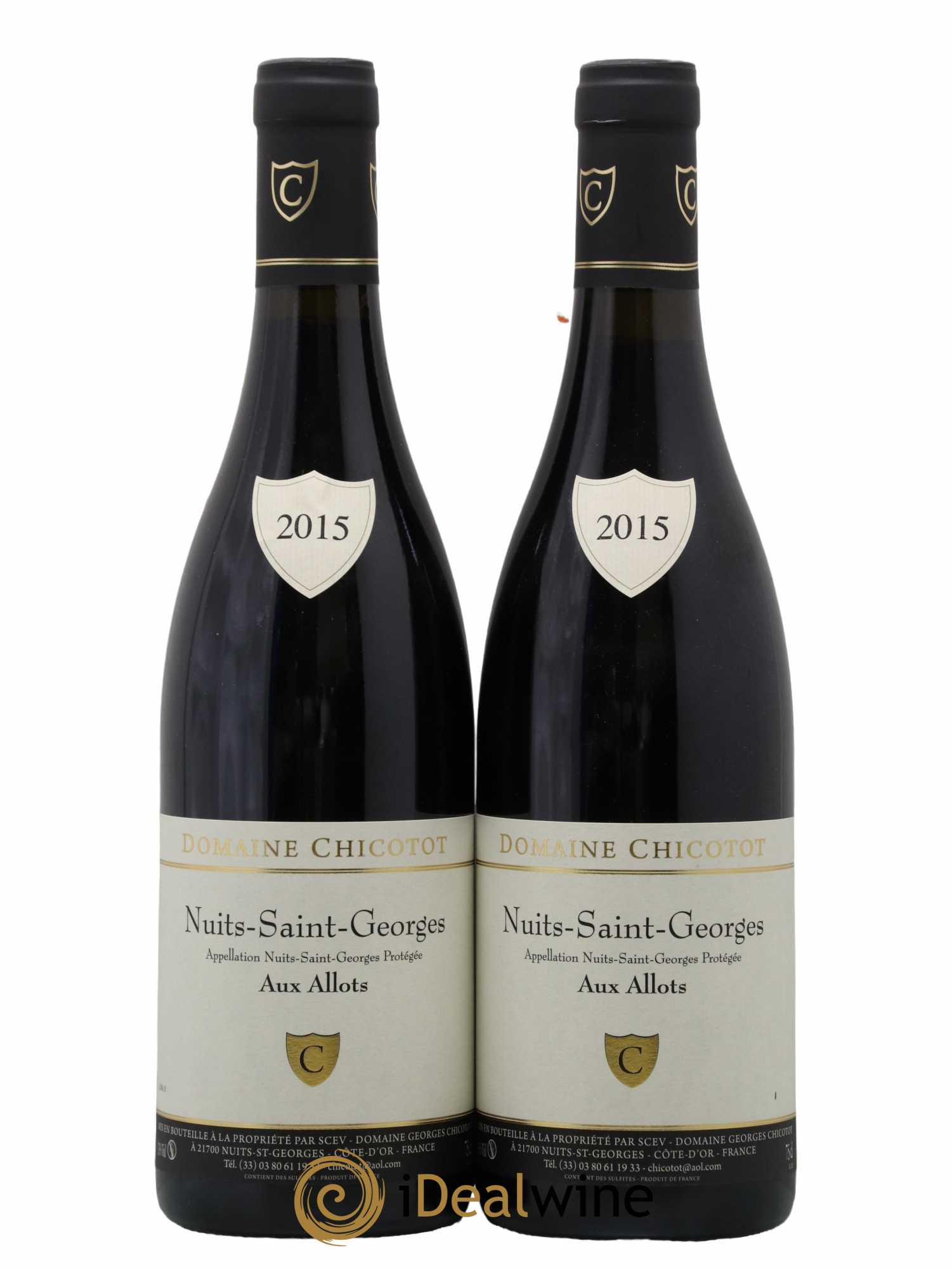 Nuits-Saint-Georges Aux Allots Domaine Chicotot 2015 - Lot de 2 bouteilles - 0