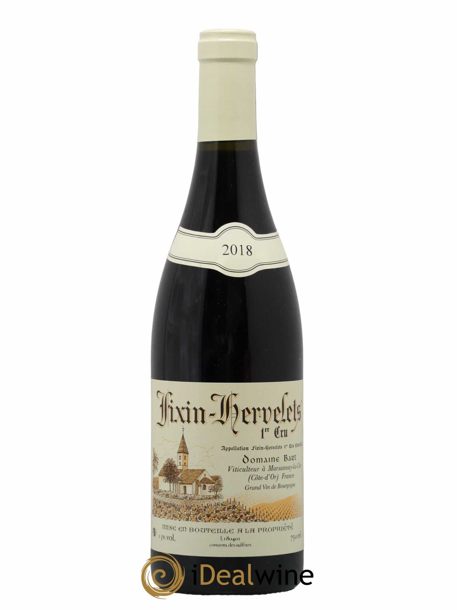 Fixin 1er Cru Les Hervelets Bart 2018 - Lot de 1 bouteille - 0