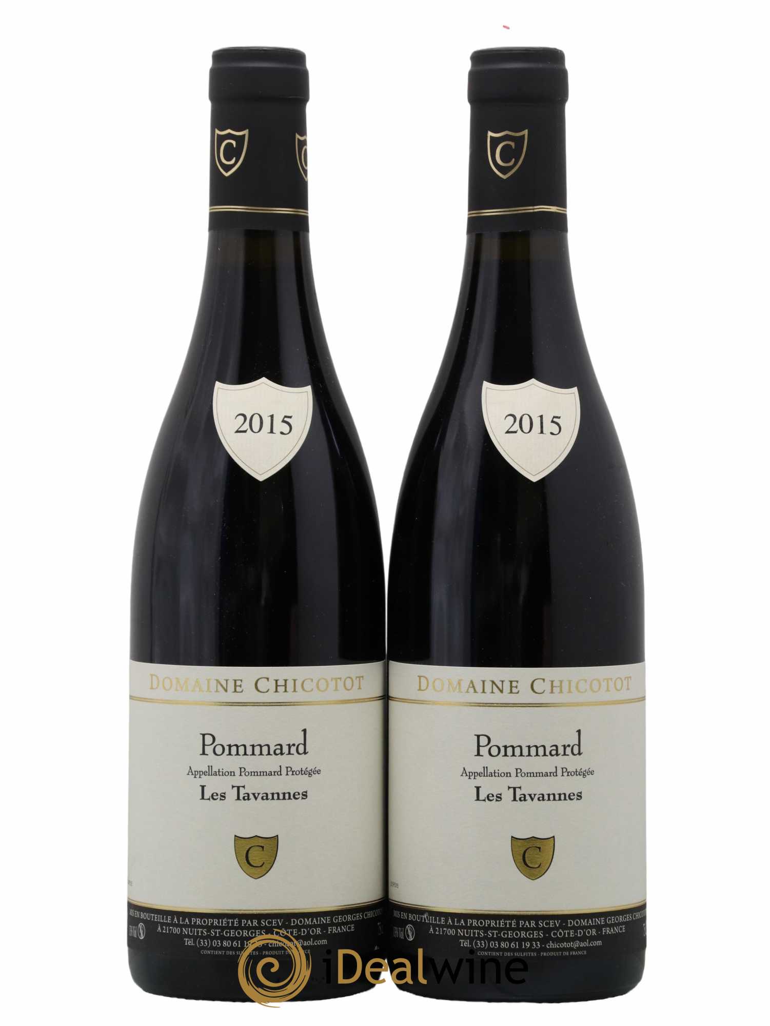 Pommard Les Tavannes Chicotot 2015 - Lot de 2 bouteilles - 0
