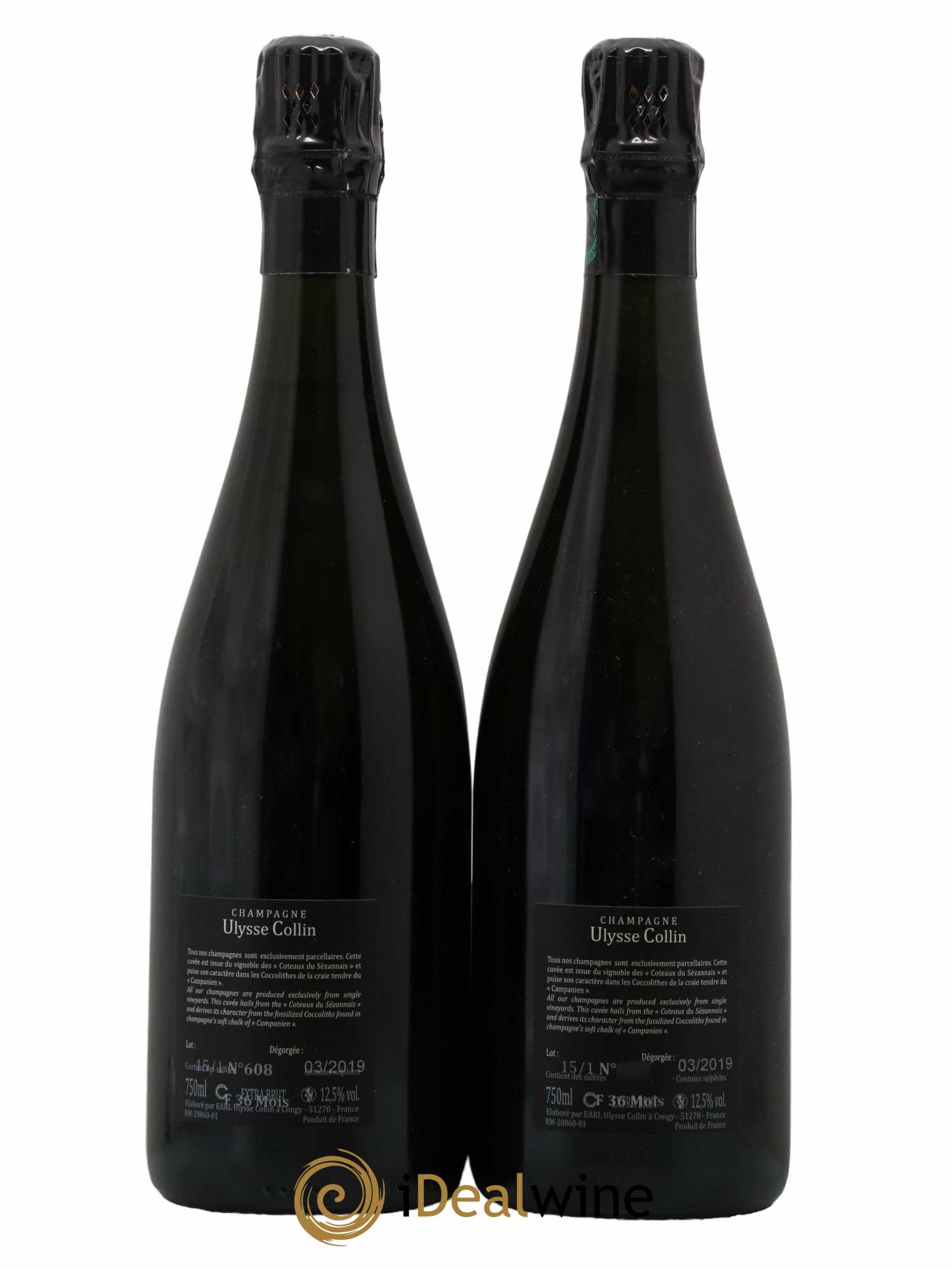 Les Maillons Blanc de Noirs Extra-Brut Ulysse Collin - Lot de 2 bouteilles - 1