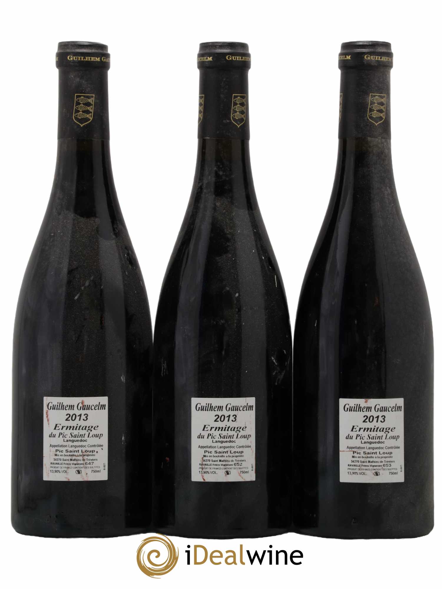 Pic Saint-Loup Héritage du Pic Saint-Loup (anciennement Ermitage) Guilhem Gaucelm 2013 - Lot de 3 bouteilles - 1
