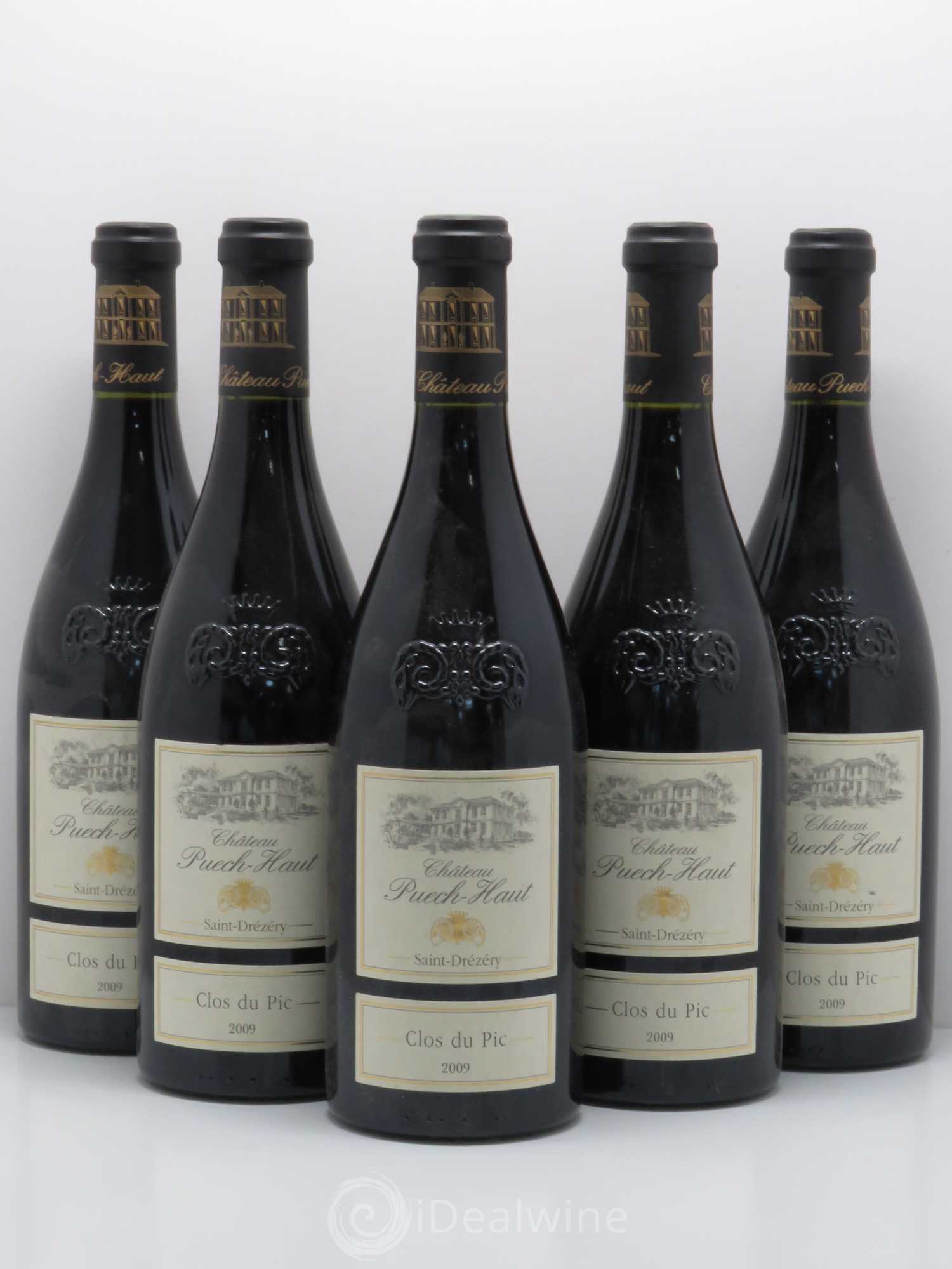 Coteaux du Languedoc Château Puech Haut Clos du Pic (sans prix de réserve) 2009 - Posten von 5 Flaschen - 0