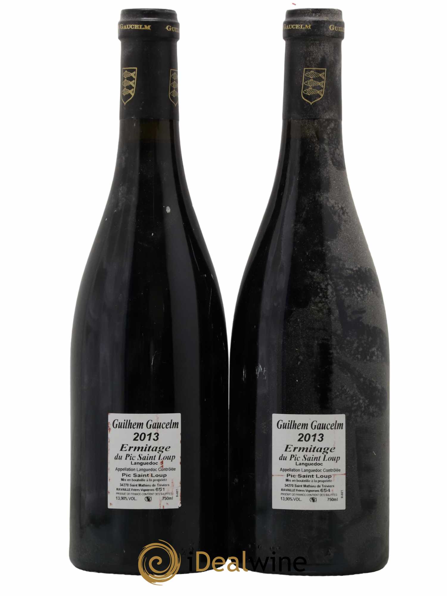 Pic Saint-Loup Héritage du Pic Saint-Loup (anciennement Ermitage) Guilhem Gaucelm 2013 - Lot de 2 bouteilles - 1