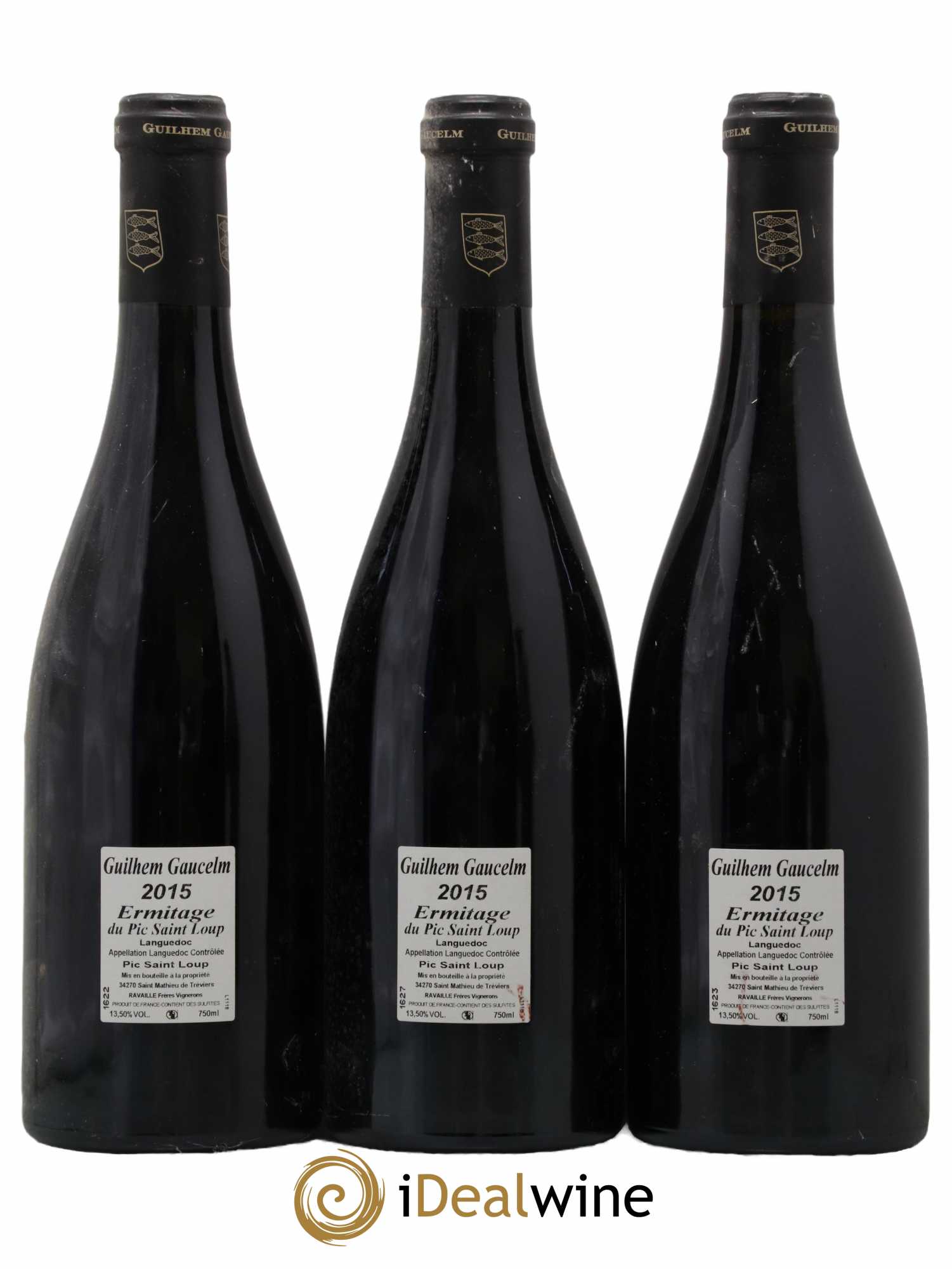 Pic Saint-Loup Héritage du Pic Saint-Loup (anciennement Ermitage) Guilhem Gaucelm 2015 - Lot de 3 bouteilles - 1