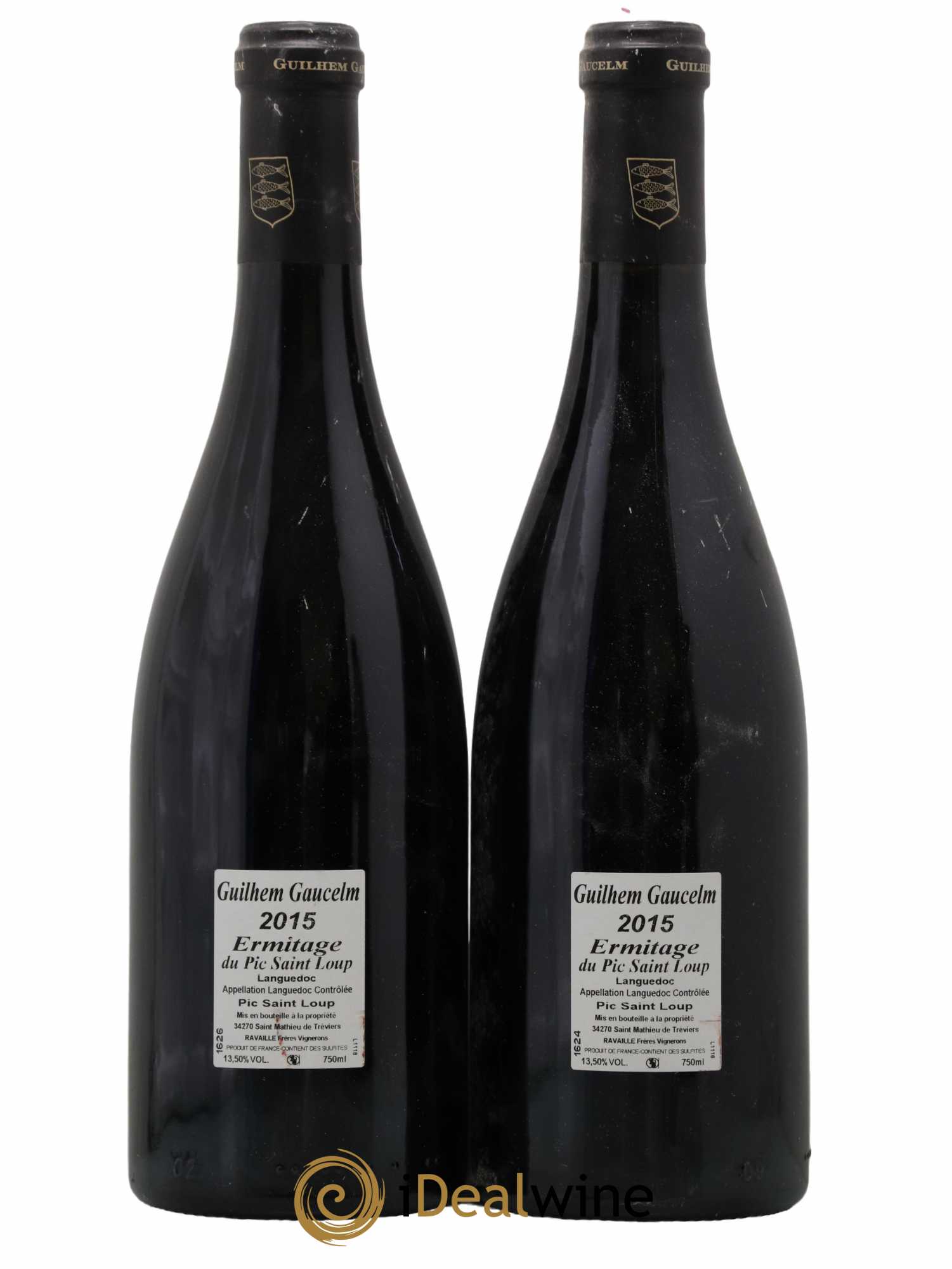 Pic Saint-Loup Héritage du Pic Saint-Loup (anciennement Ermitage) Guilhem Gaucelm 2015 - Lot de 2 bouteilles - 1