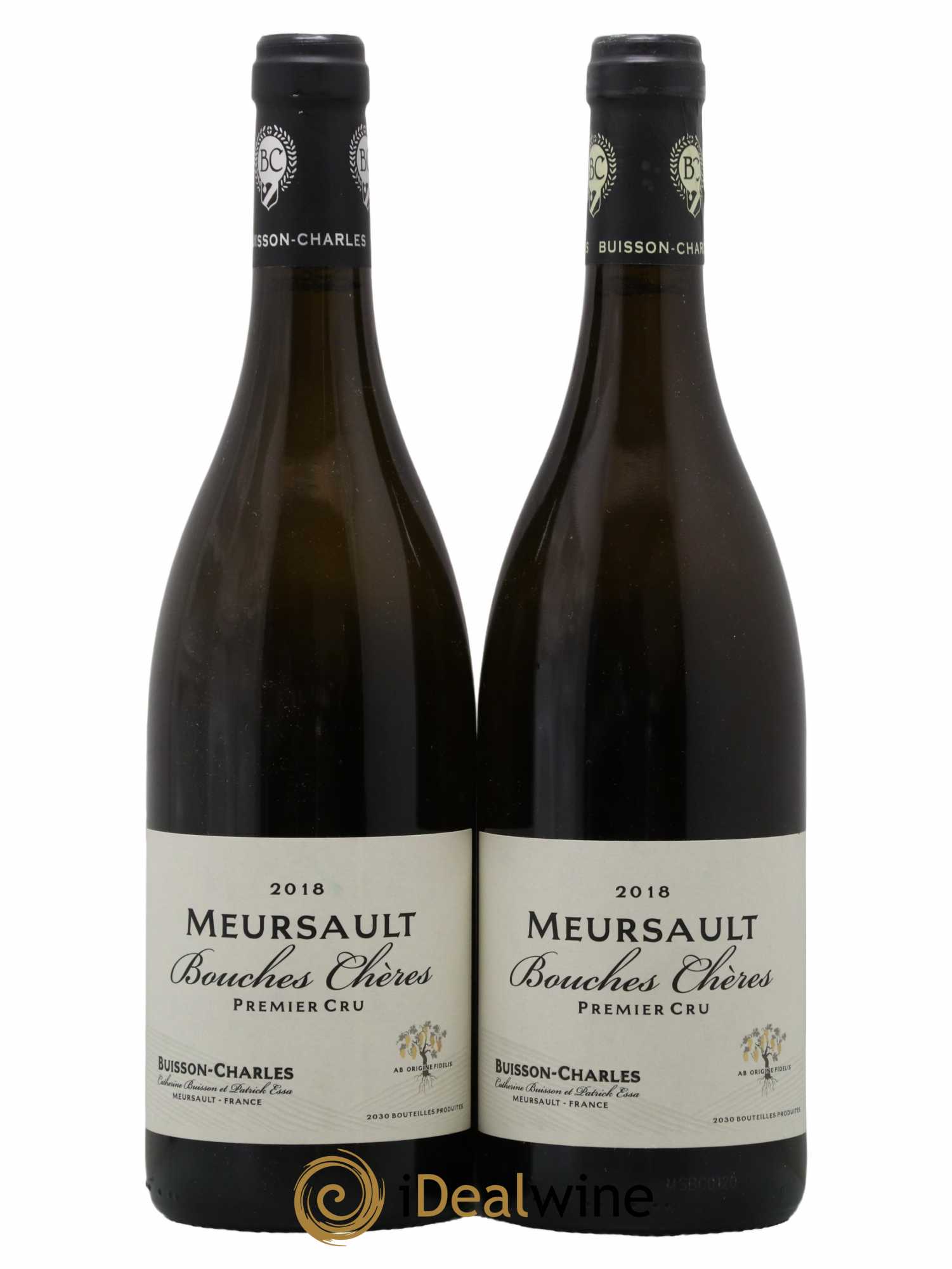 Meursault 1er Cru Bouches Chères Buisson-Charles (Domaine) 2018 - Lot de 2 bouteilles - 0