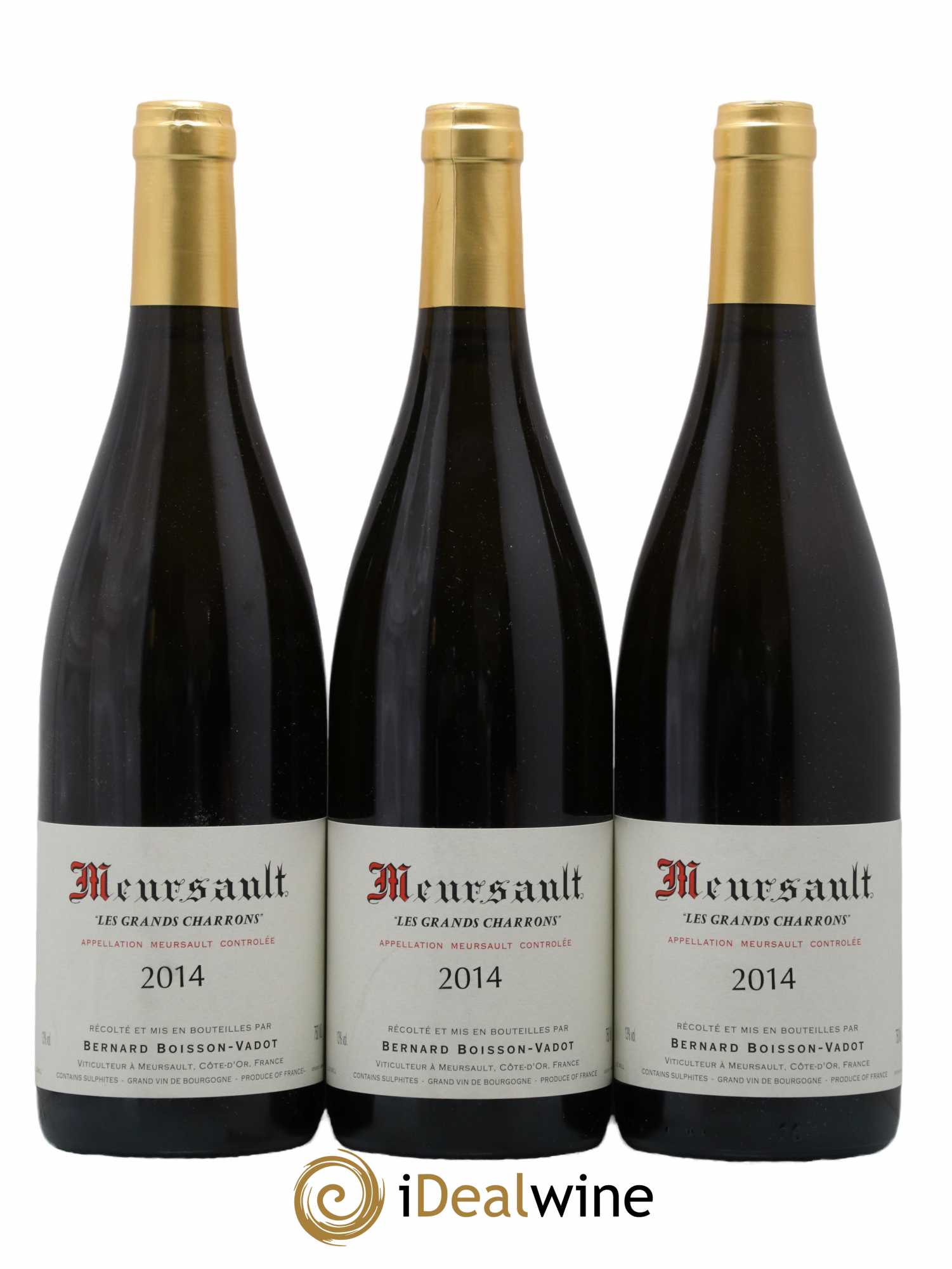 Meursault Les Grands Charrons Boisson-Vadot (Domaine) 2014 - Lot de 3 bouteilles - 0