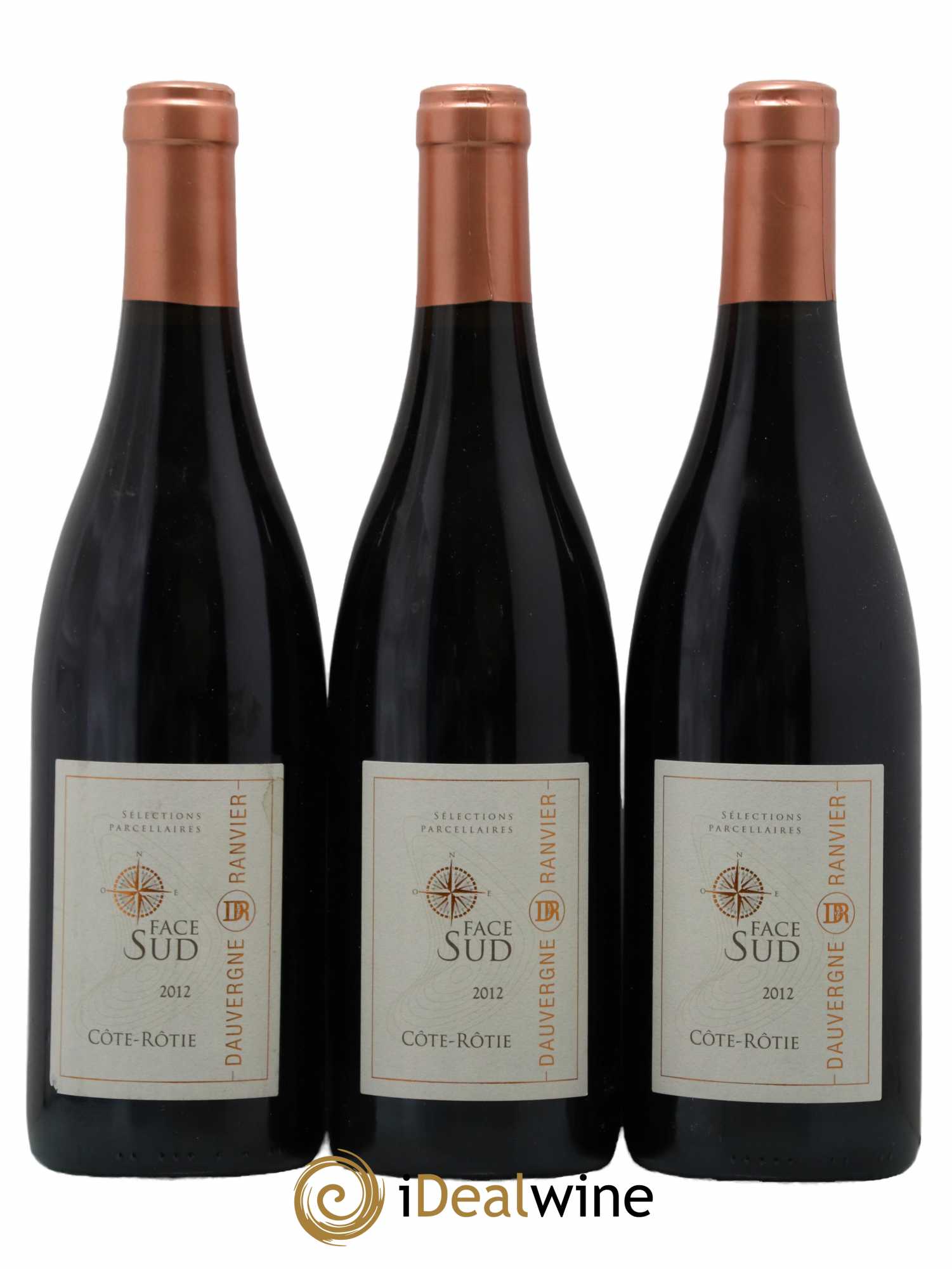 Côte-Rôtie Face Sud Dauvergne Ranvier 2012 - Lot de 3 bouteilles - 0
