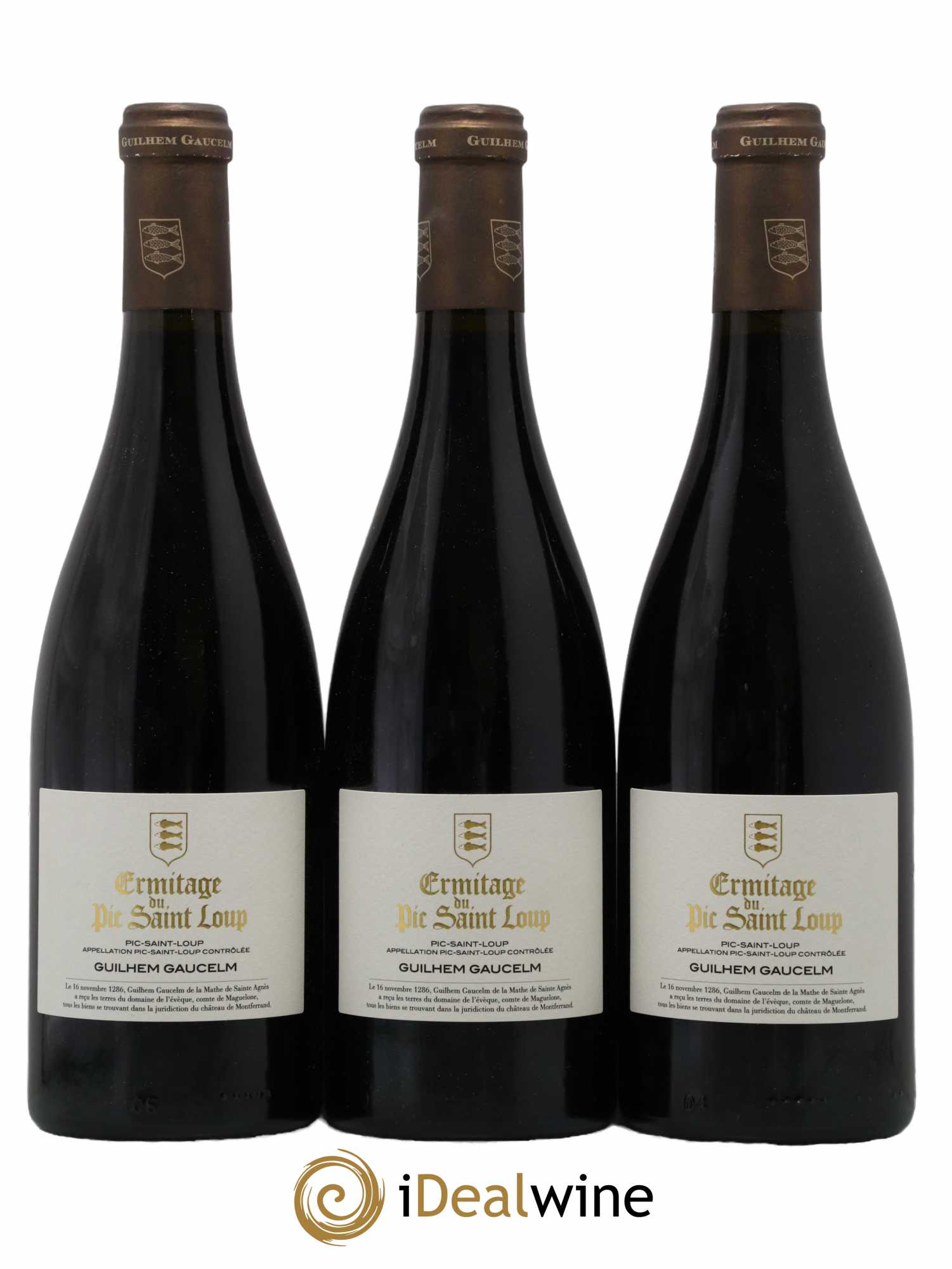 Pic Saint-Loup Héritage du Pic Saint-Loup (anciennement Ermitage) Guilhem Gaucelm Ermitage du Pic Saint-Loup 2018 - Lot de 3 bouteilles - 0