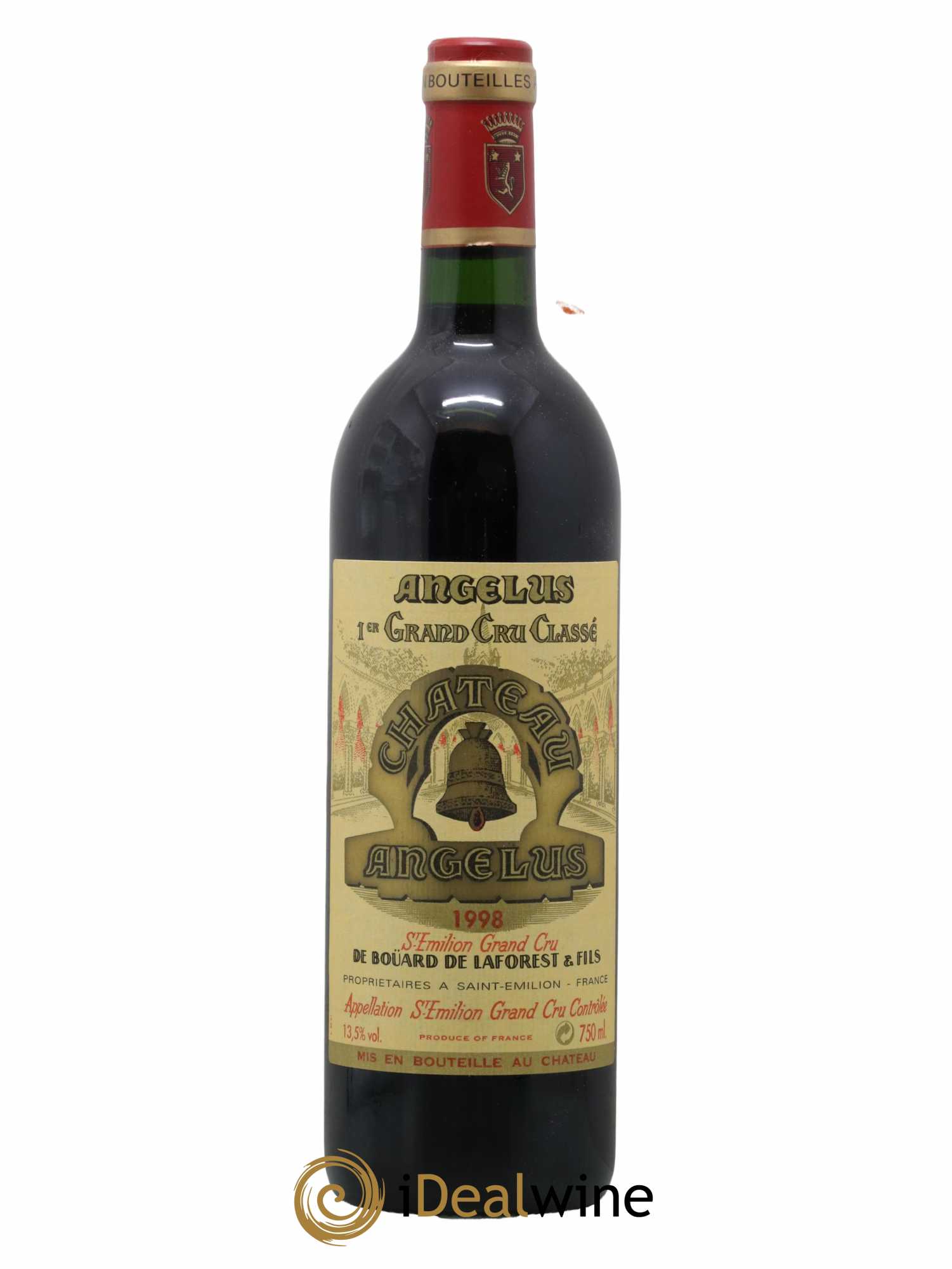 Château Angélus 1er Grand Cru Classé A 1998 - Lot de 1 bouteille - 0