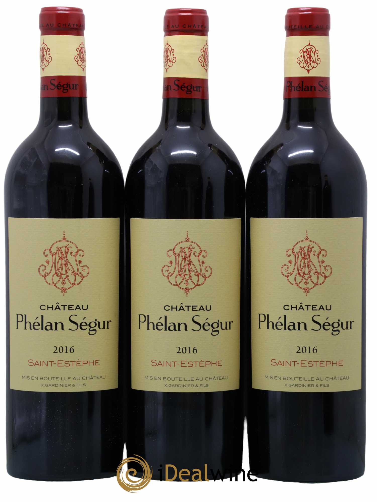 Château Phélan Ségur 2016 - Lot de 3 bouteilles - 0