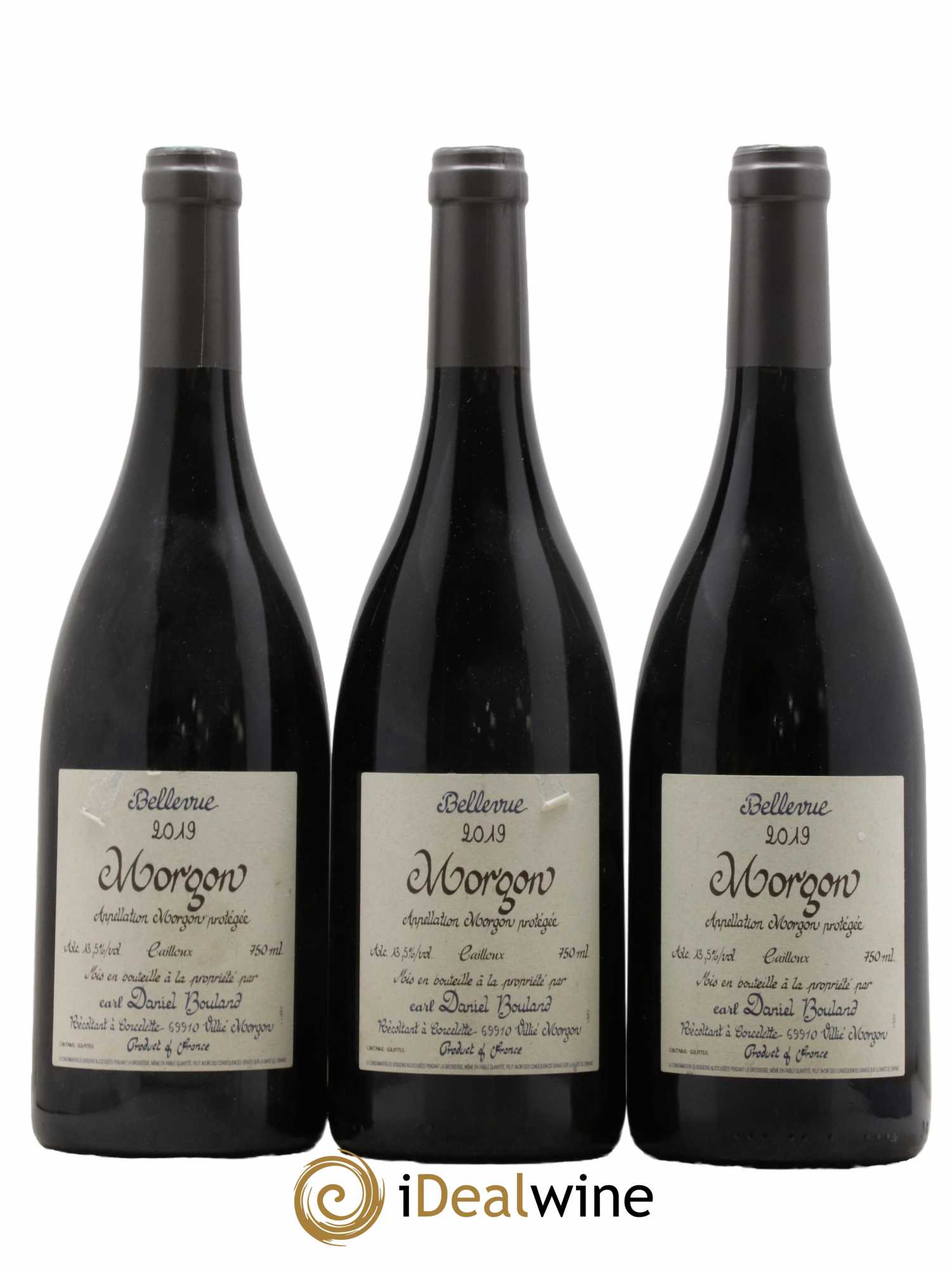 Morgon Bellevue Cailloux Daniel Bouland (Domaine) 2019 - Lot de 3 bouteilles - 0