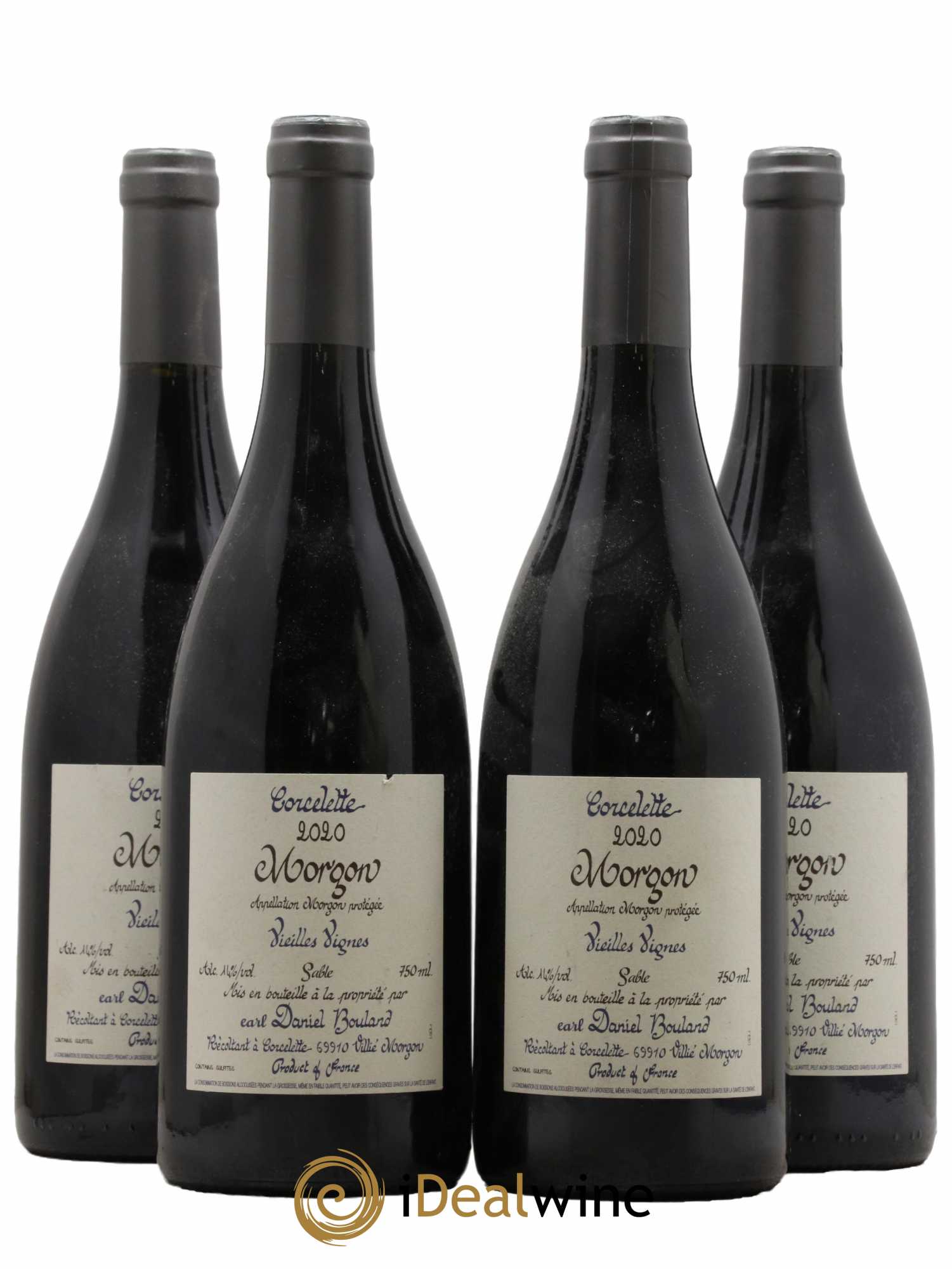 Morgon Corcelette Vieilles Vignes Sables Daniel Bouland (Domaine) 2020 - Lot de 4 bouteilles - 0