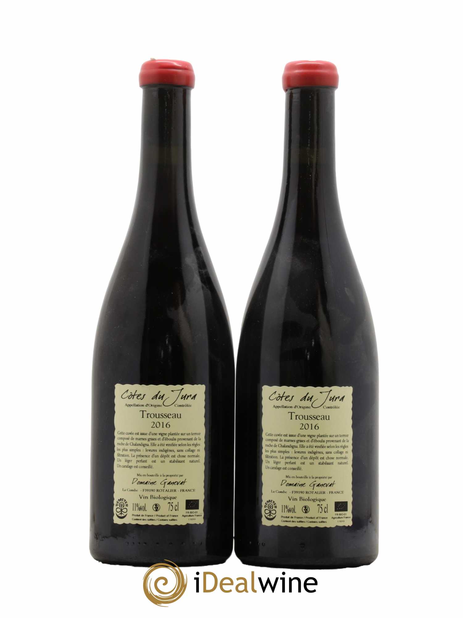 Côtes du Jura Plein Sud Jean-François Ganevat (Domaine) 2016 - Lot de 2 bouteilles - 1