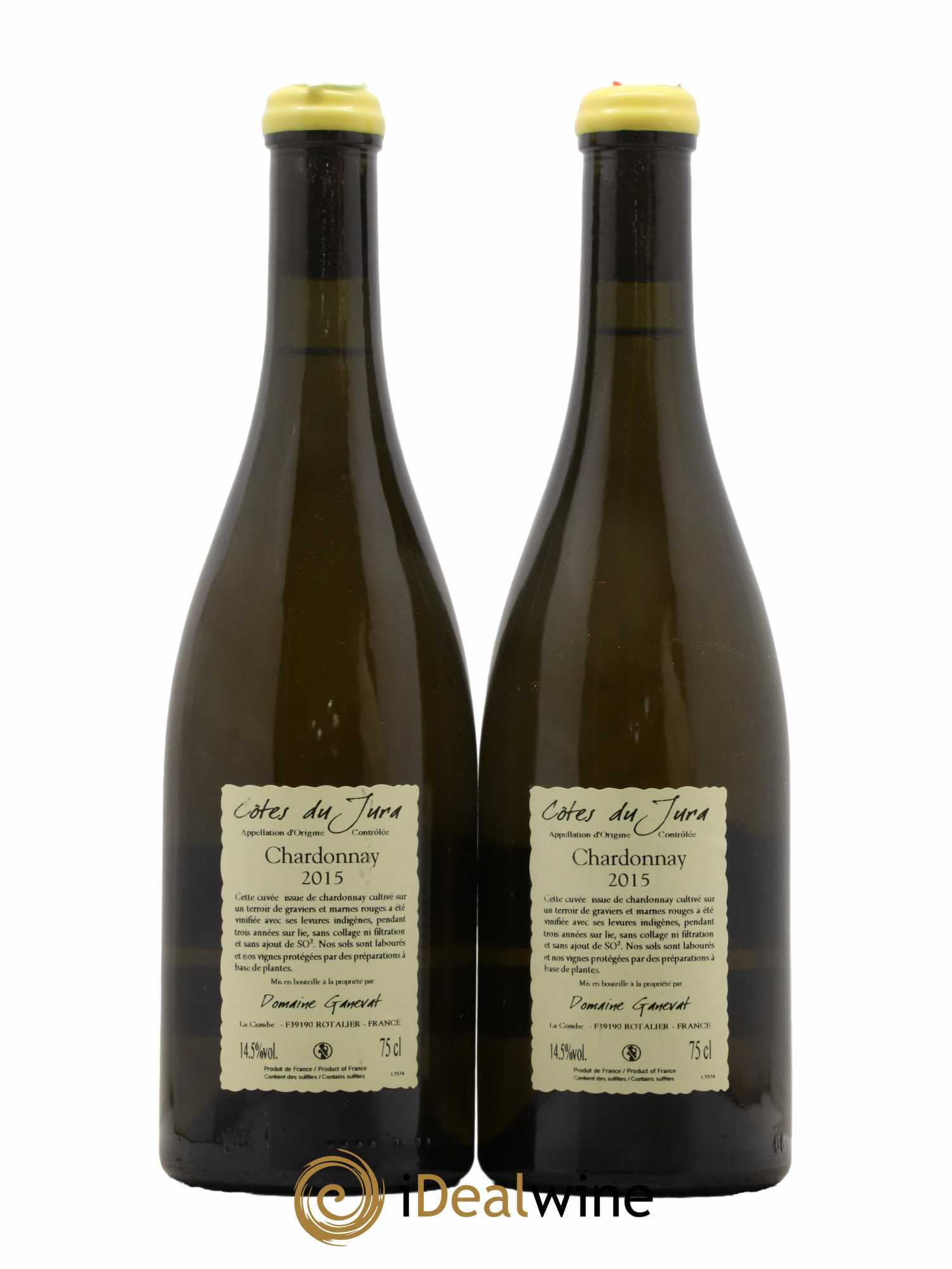 Côtes du Jura Les Gryphées Vieilles Vignes Jean-François Ganevat (Domaine) 2015 - Lot de 2 bouteilles - 1