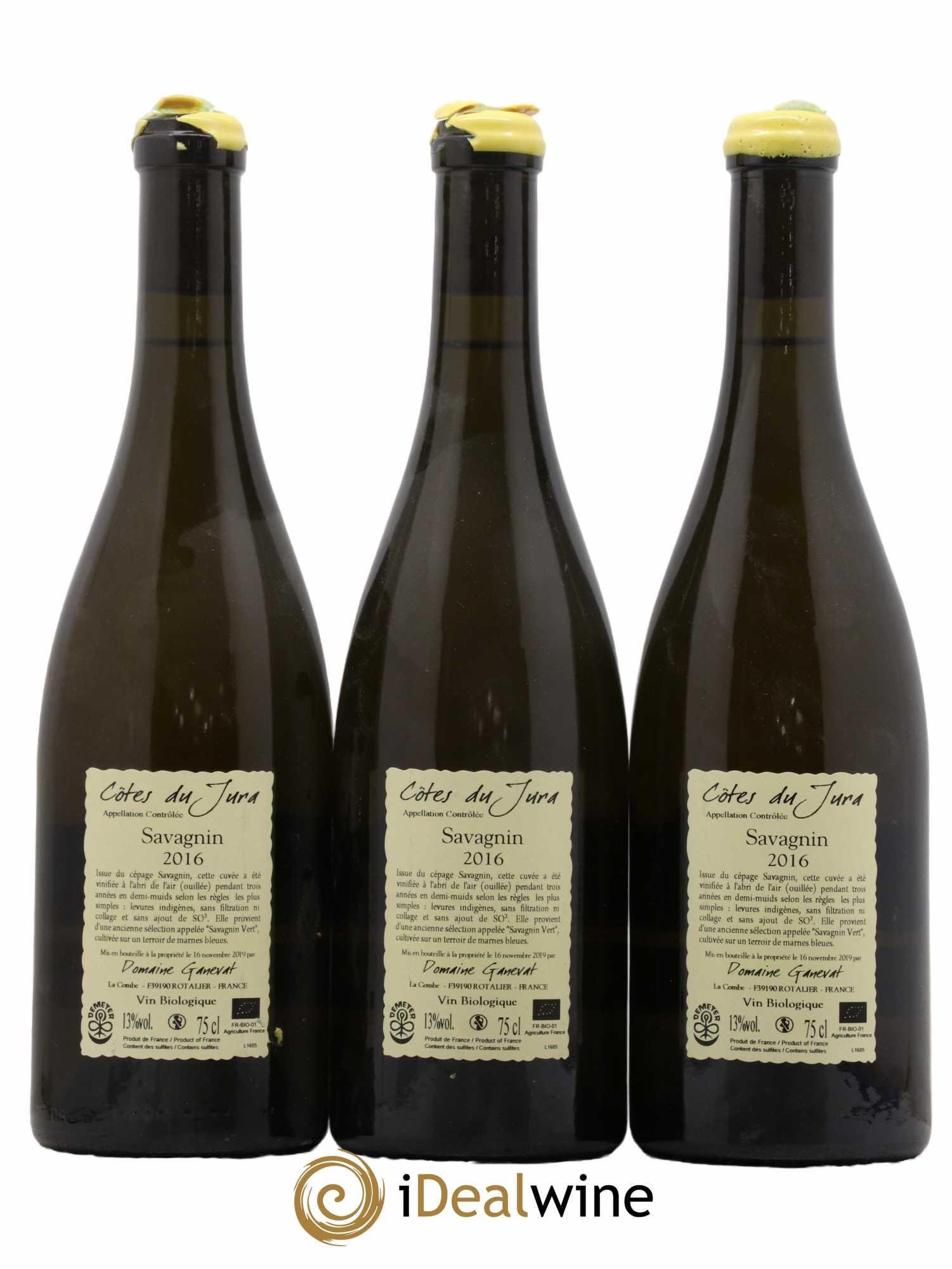 Côtes du Jura Les Chalasses Marnes Bleues Jean-François Ganevat (Domaine) 2016 - Lot de 3 bouteilles - 1