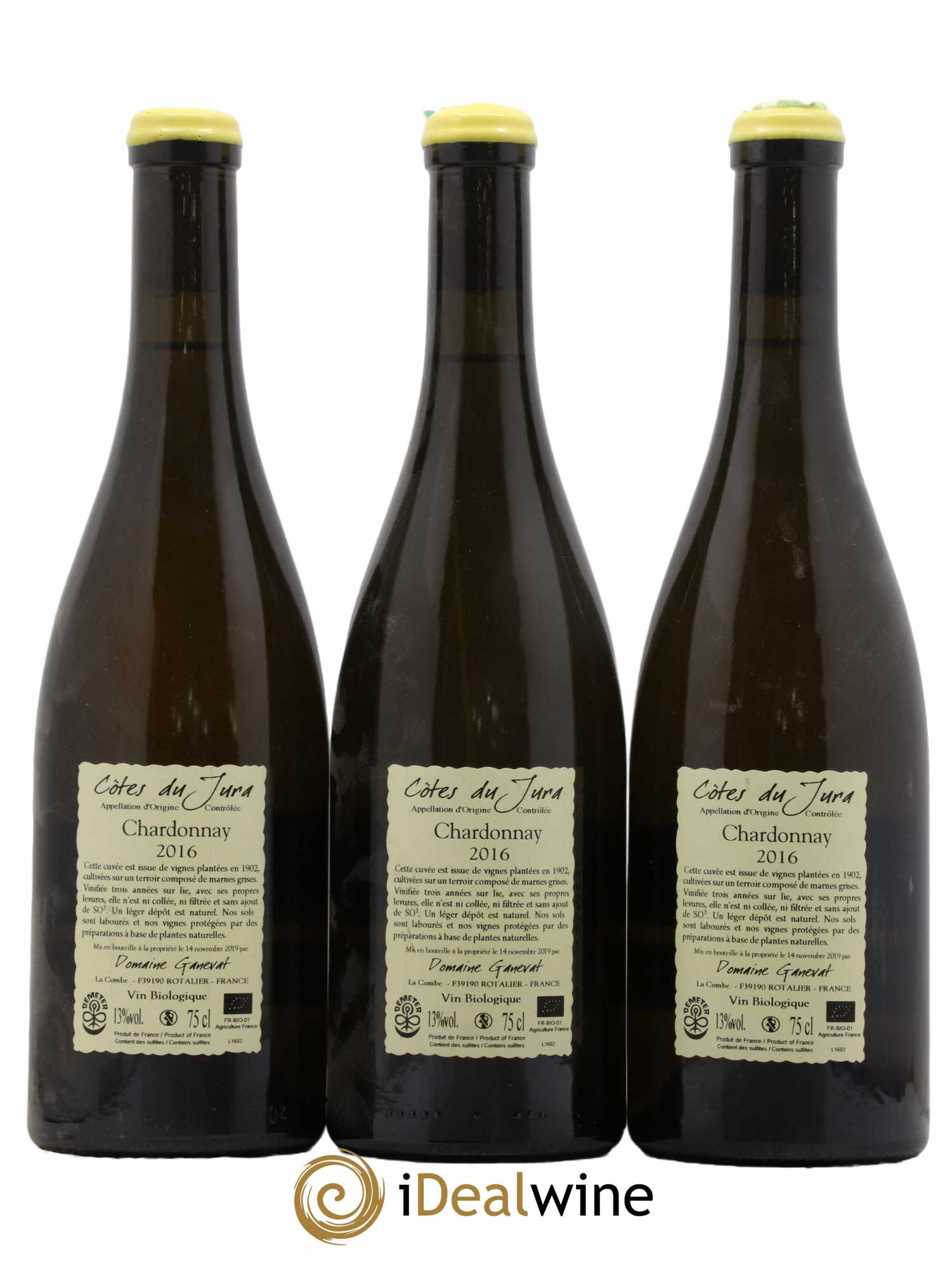 Côtes du Jura Les Chalasses Vieilles Vignes Jean-François Ganevat (Domaine) 2016 - Lot de 3 bouteilles - 1