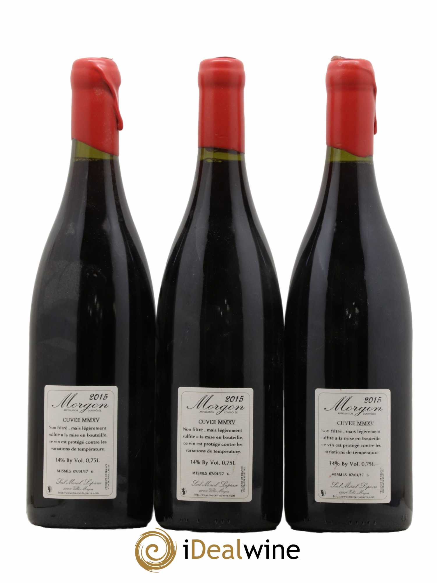 Morgon Cuvée Marcel Lapierre Marcel Lapierre (Domaine) 2015 - Lot de 3 bouteilles - 1