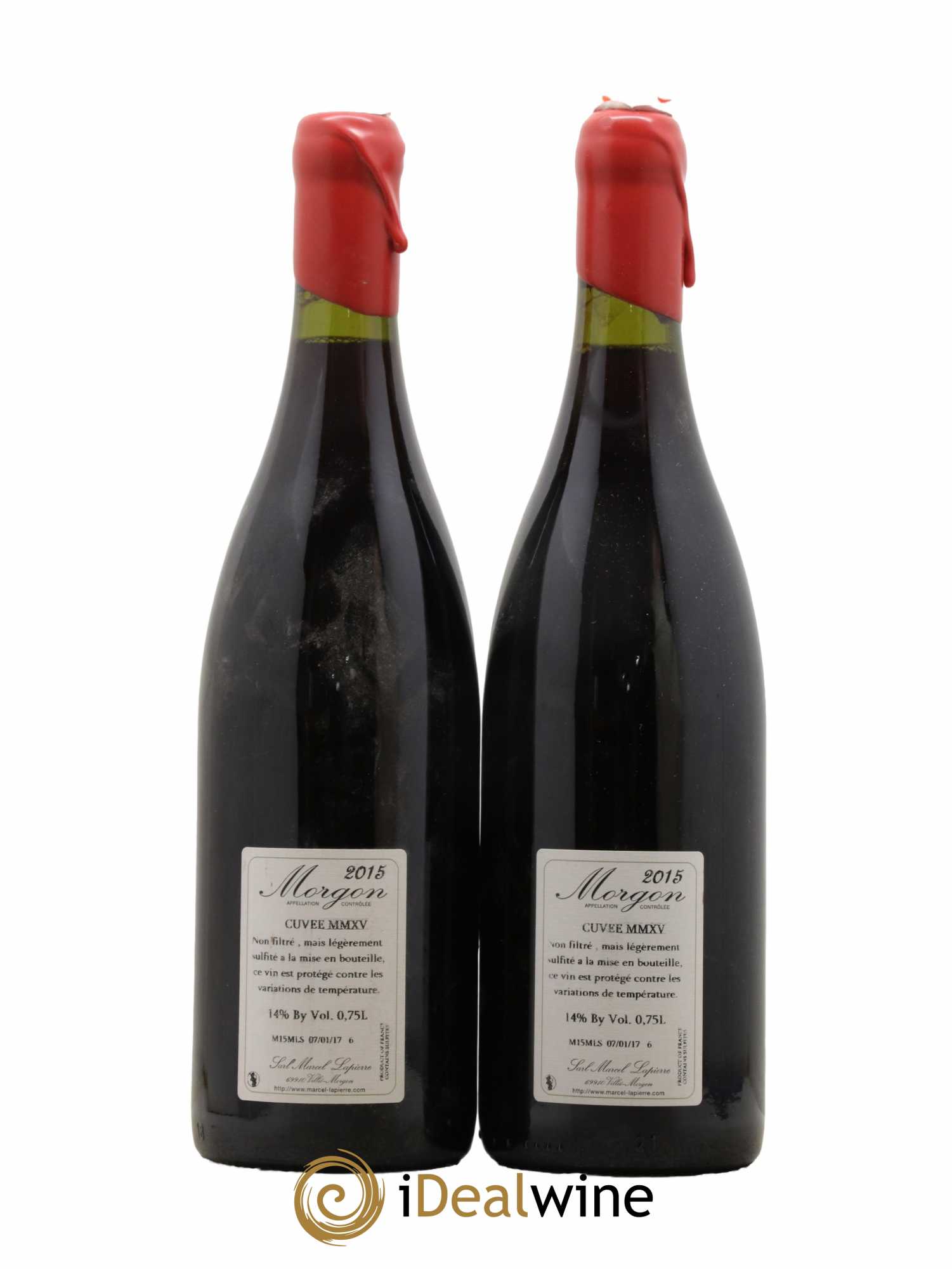 Morgon Cuvée Marcel Lapierre Marcel Lapierre (Domaine) 2015 - Lot de 2 bouteilles - 1