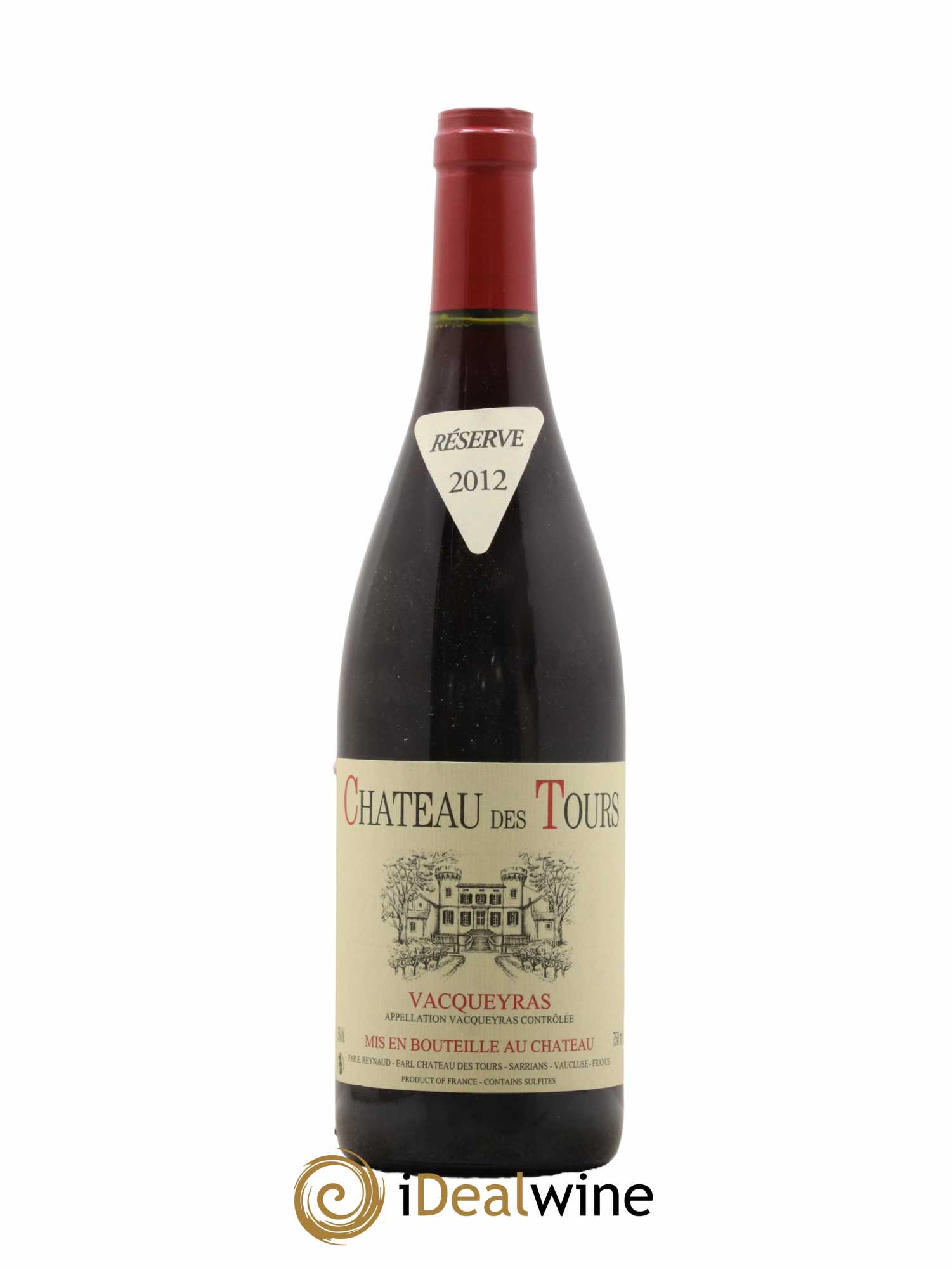 Vacqueyras Château des Tours Emmanuel Reynaud 2012 - Lot de 1 bouteille - 0