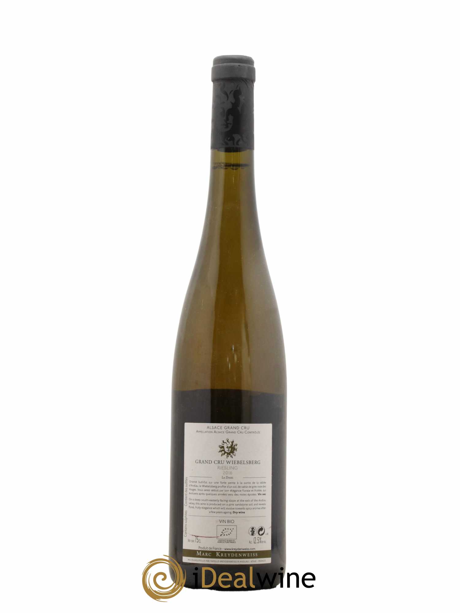 Alsace Riesling Grand Cru Wiebelsberg Marc Kreydenweiss 2016 - Lot de 1 bouteille - 1