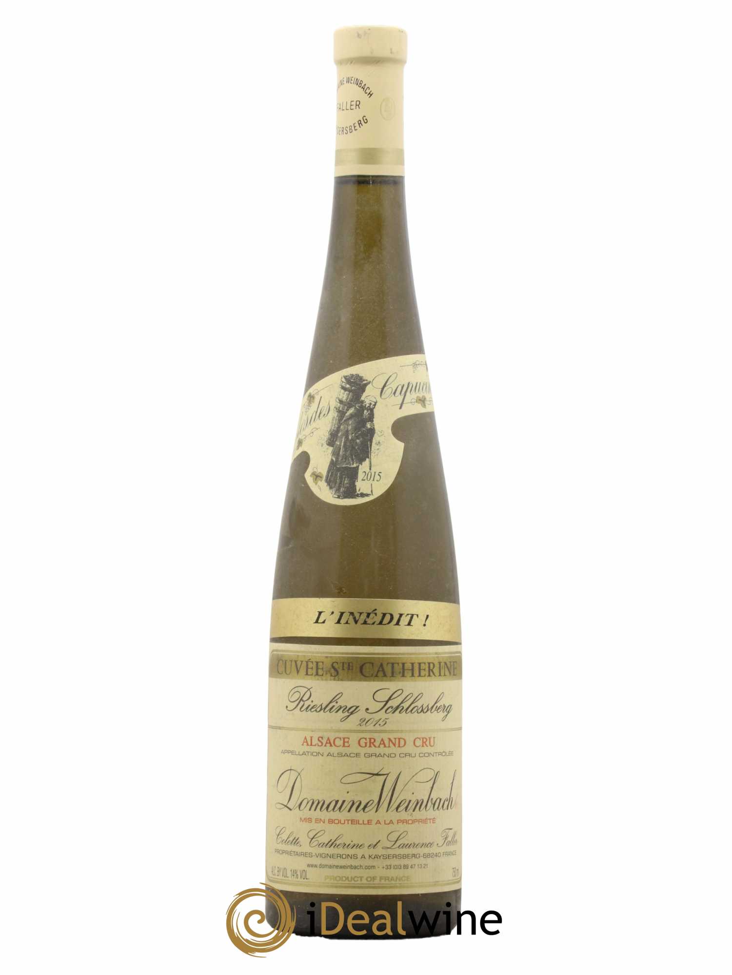 Alsace Riesling Grand Cru Schlossberg Cuvée Sainte Catherine l'Inédit Weinbach (Domaine) 2015 - Lot de 1 bouteille - 0