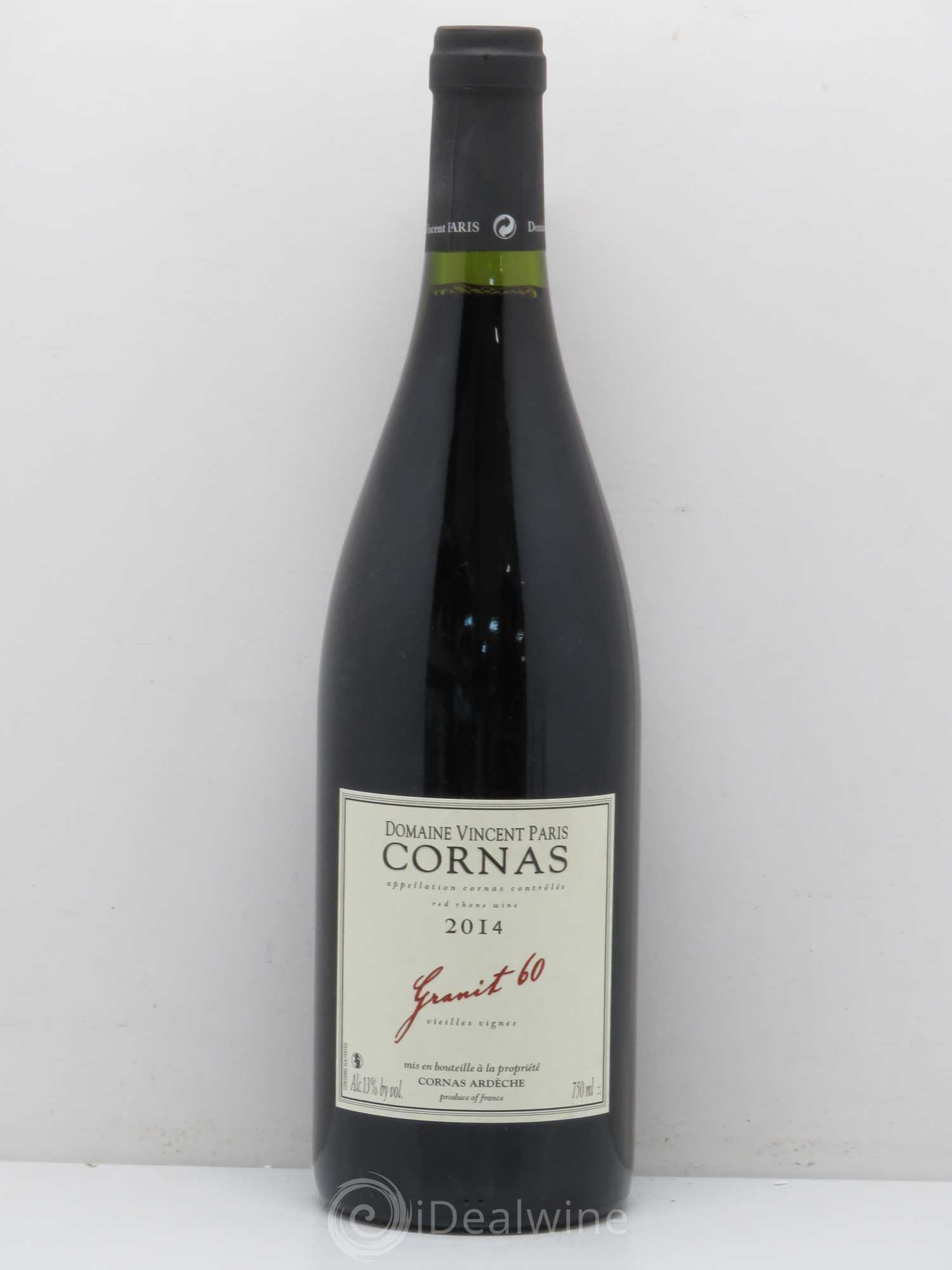Cornas Granit 60 Vieilles Vignes Vincent Paris 2014 - Lot de 1 bouteille - 0