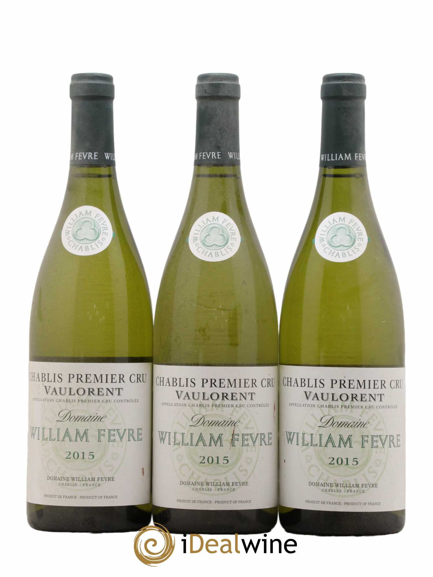 Chablis 1er Cru Vaulorent William Fèvre 2015 - Lot de 3 bouteilles - 0