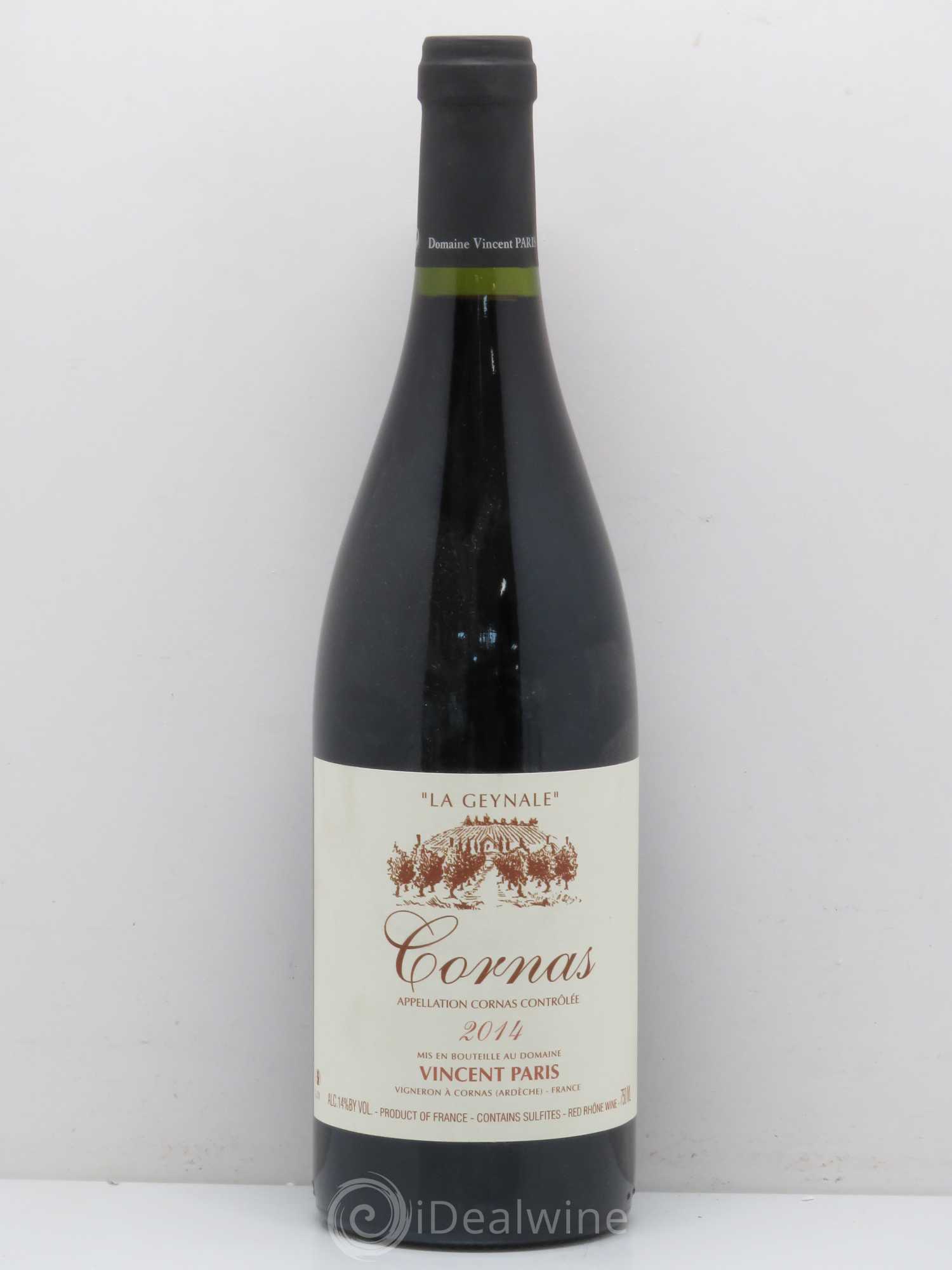 Cornas La Geynale Vincent Paris 2014 - Lot de 1 bouteille - 0