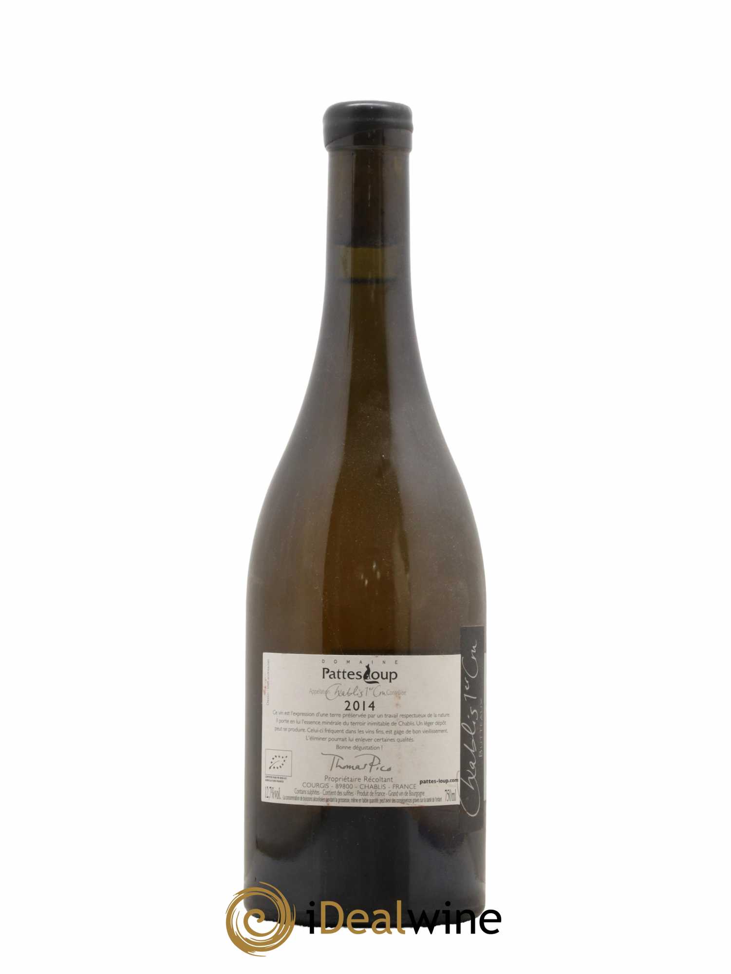 Chablis 1er Cru Butteaux Pattes Loup (Domaine) 2014 - Lot de 1 bouteille - 1