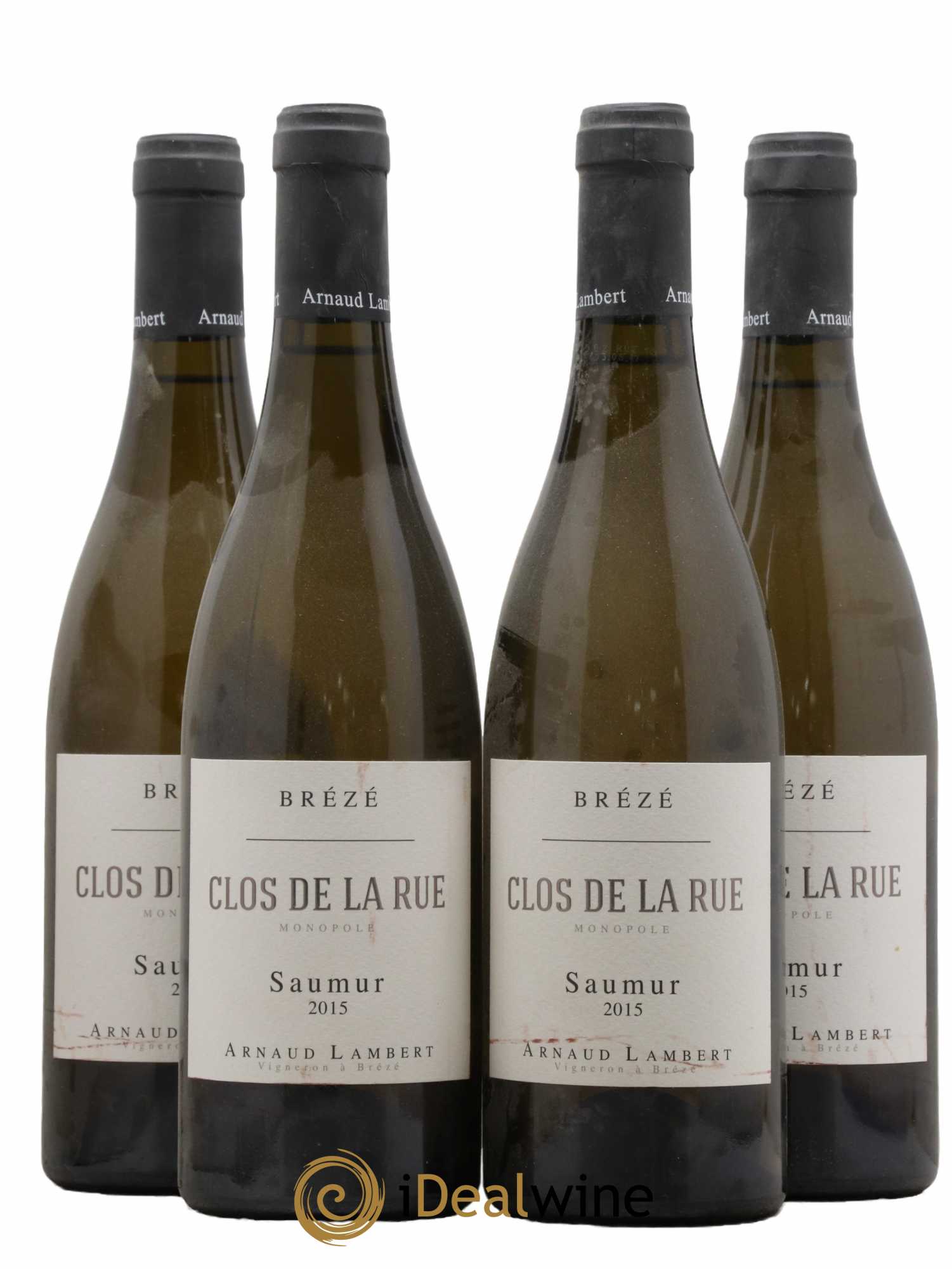 Saumur Brézé Clos de la rue Arnaud Lambert 2015 - Lot de 4 bouteilles - 0