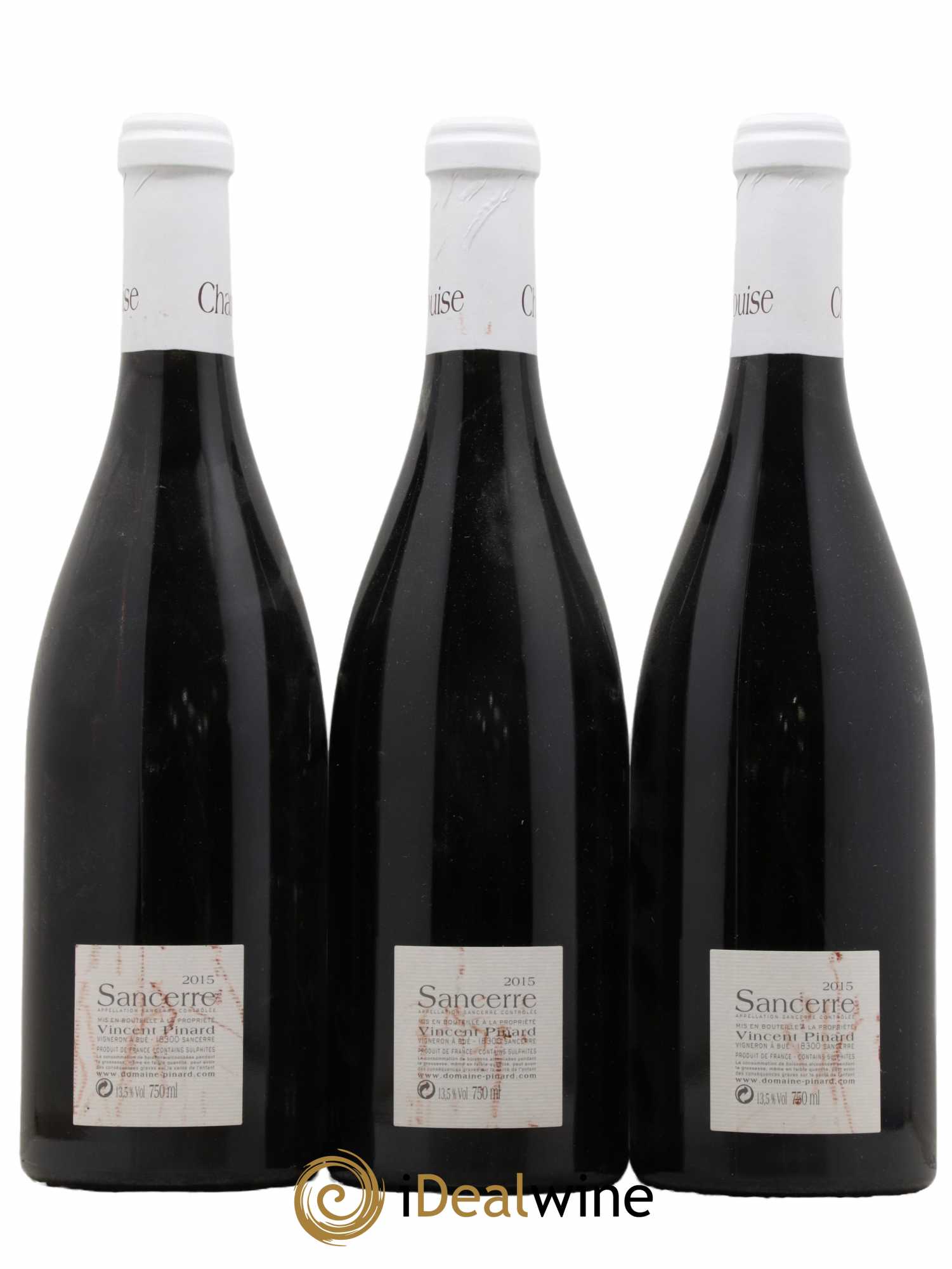 Sancerre Charlouise Vincent Pinard 2015 - Posten von 3 Flaschen - 1