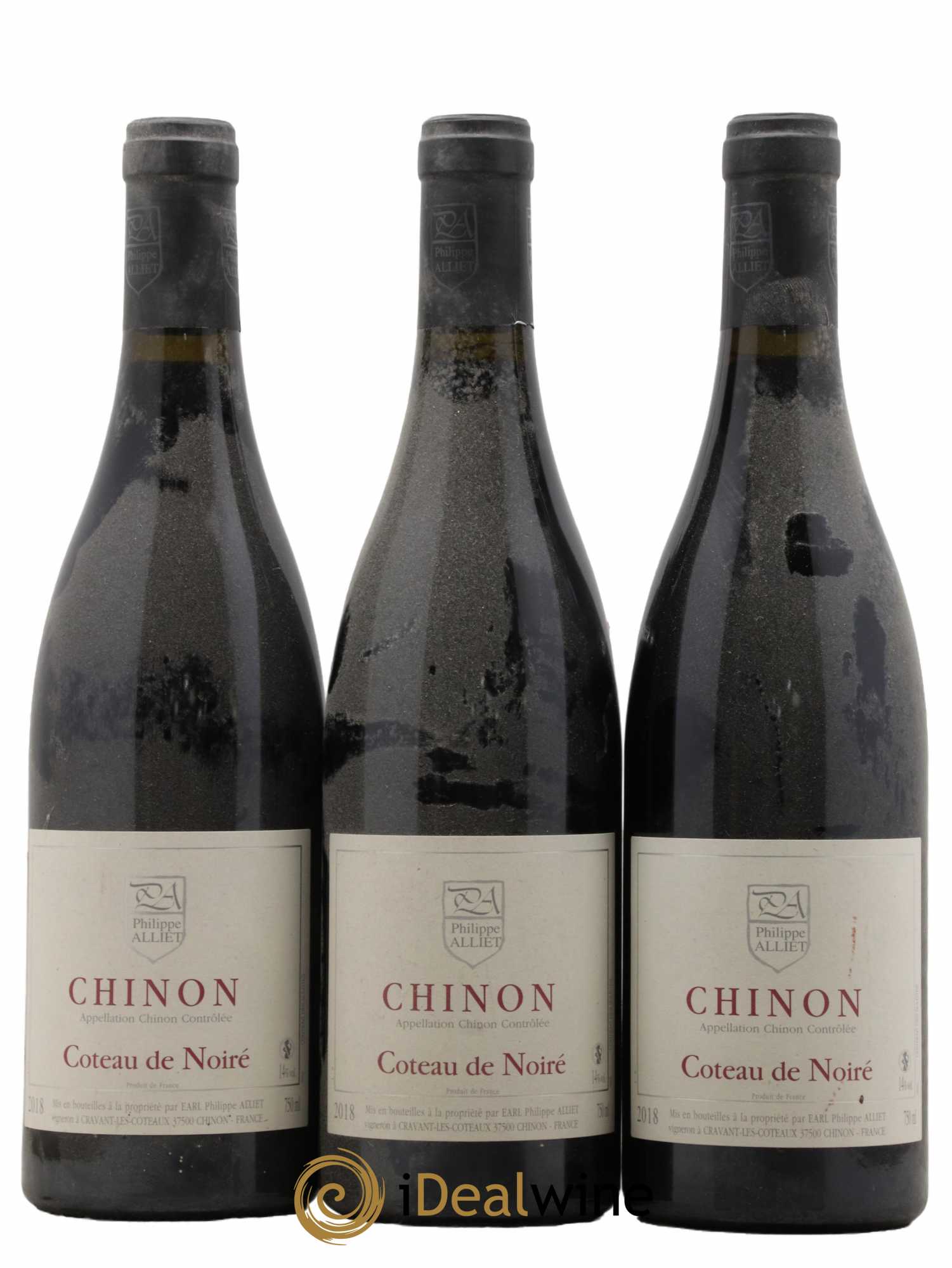 Chinon Coteau de Noiré Philippe Alliet 2018 - Lot de 3 bouteilles - 0
