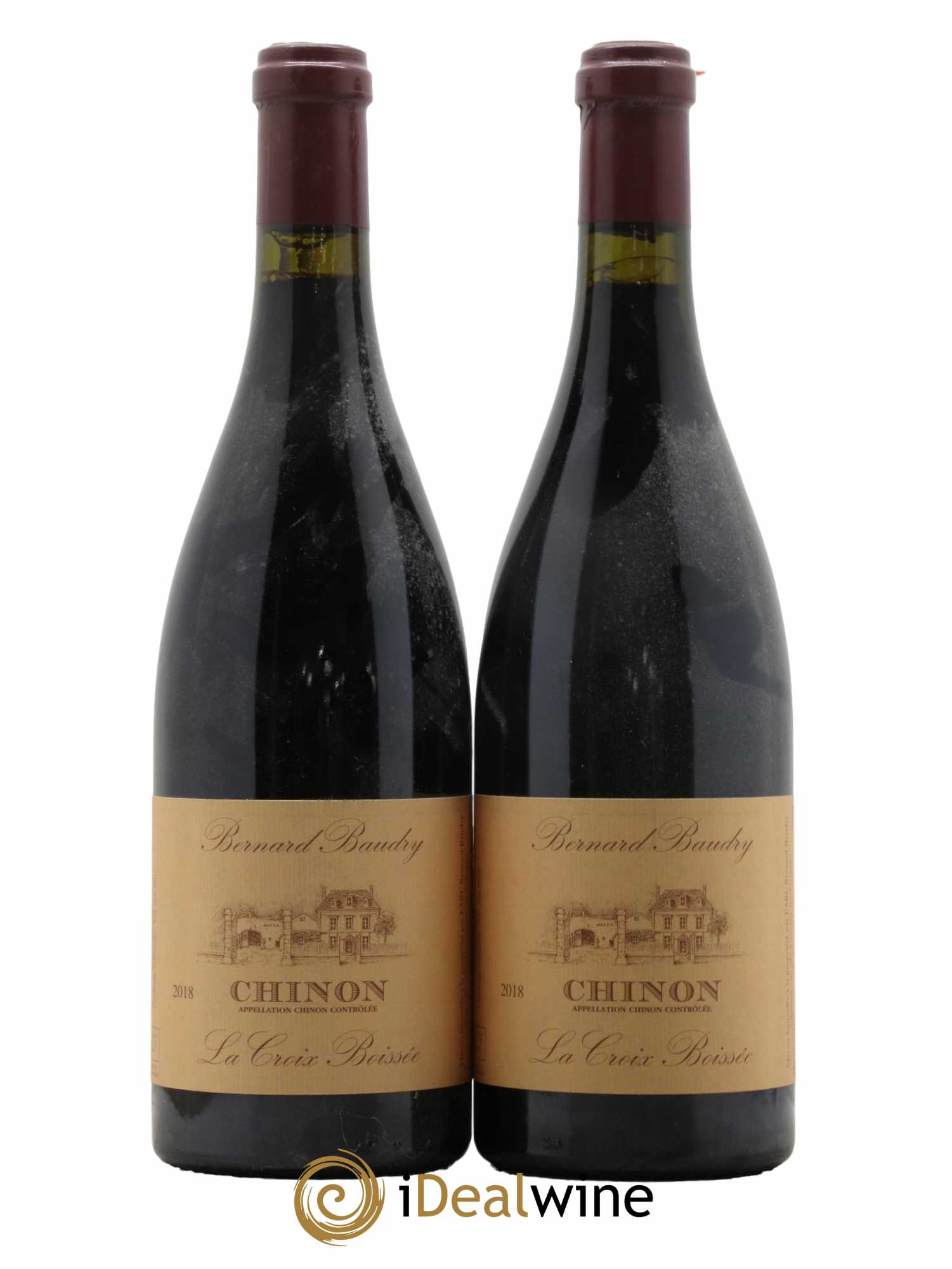 Chinon La Croix Boissée Bernard Baudry 2018 - Lot de 2 bouteilles - 0