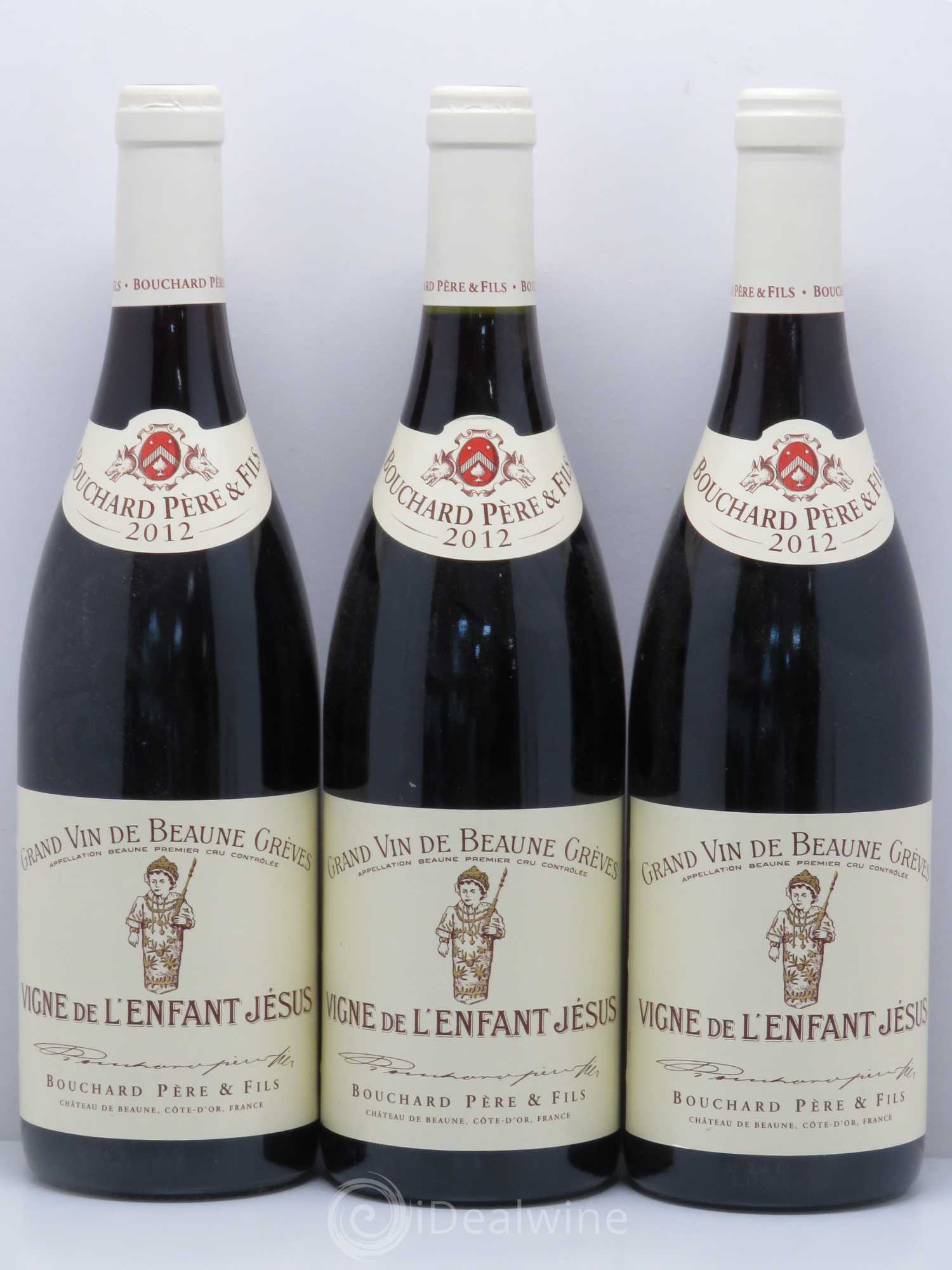 Beaune 1er Cru Grèves - Vigne de l'Enfant Jésus Bouchard Père & Fils 2012 - Lot de 3 bouteilles - 0