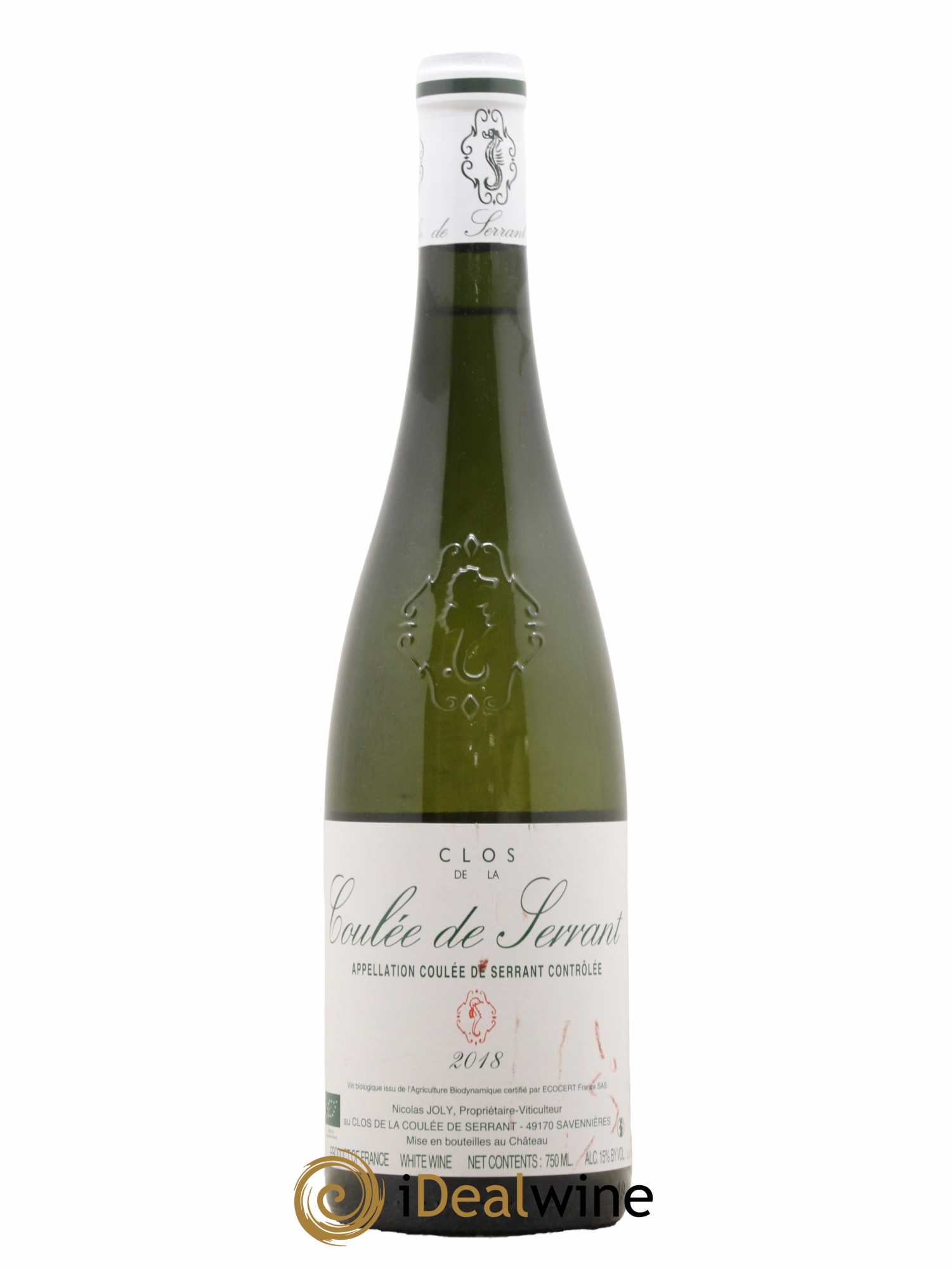 Savennières Clos de la Coulée de Serrant Vignobles de la Coulée de Serrant - Nicolas Joly 2018 - Lot de 1 bouteille - 0