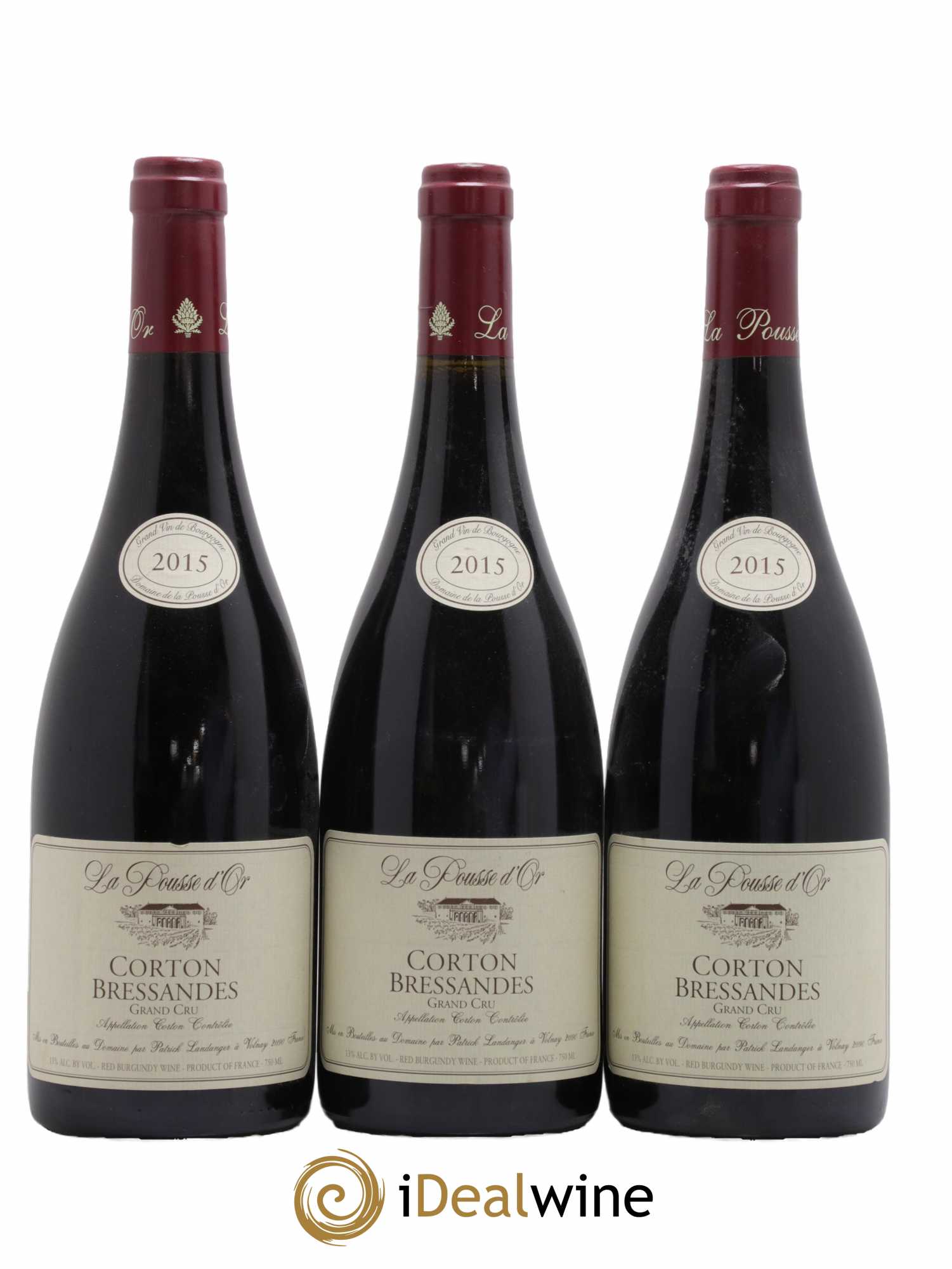 Corton Grand Cru Bressandes La Pousse d'Or (Domaine de) 2015 - Lot de 3 bouteilles - 0