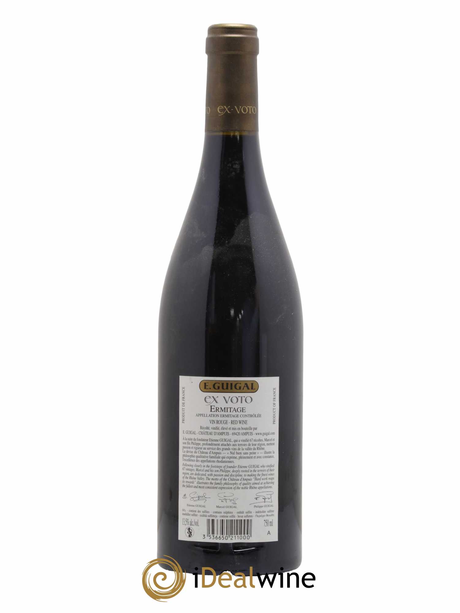 Ermitage Ex Voto Guigal 2010 - Lot de 1 bouteille - 1