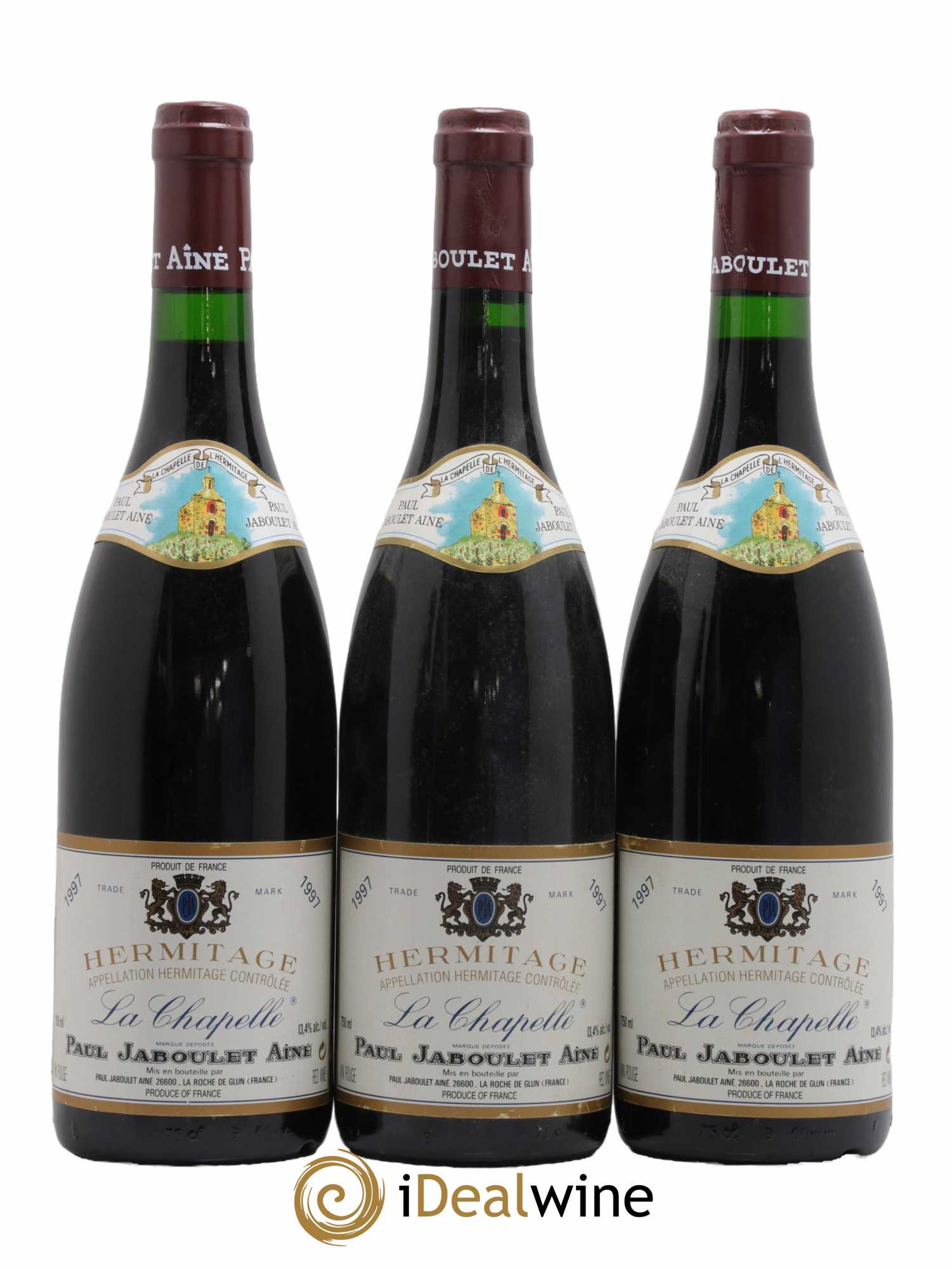 Hermitage La Chapelle Paul Jaboulet Ainé 1997 - Lot de 3 bouteilles - 0