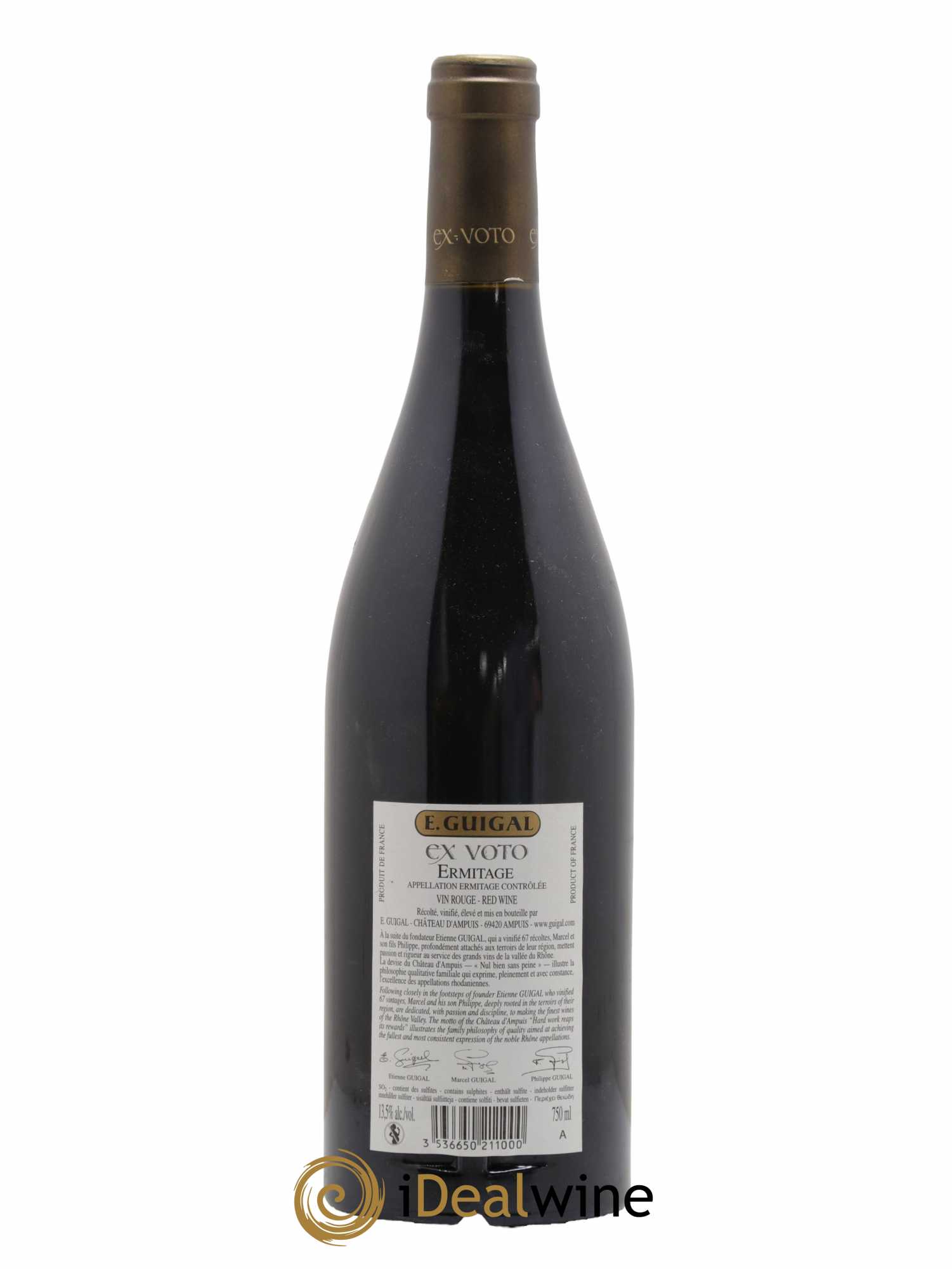 Ermitage Ex Voto Guigal 2010 - Lot de 1 bouteille - 1
