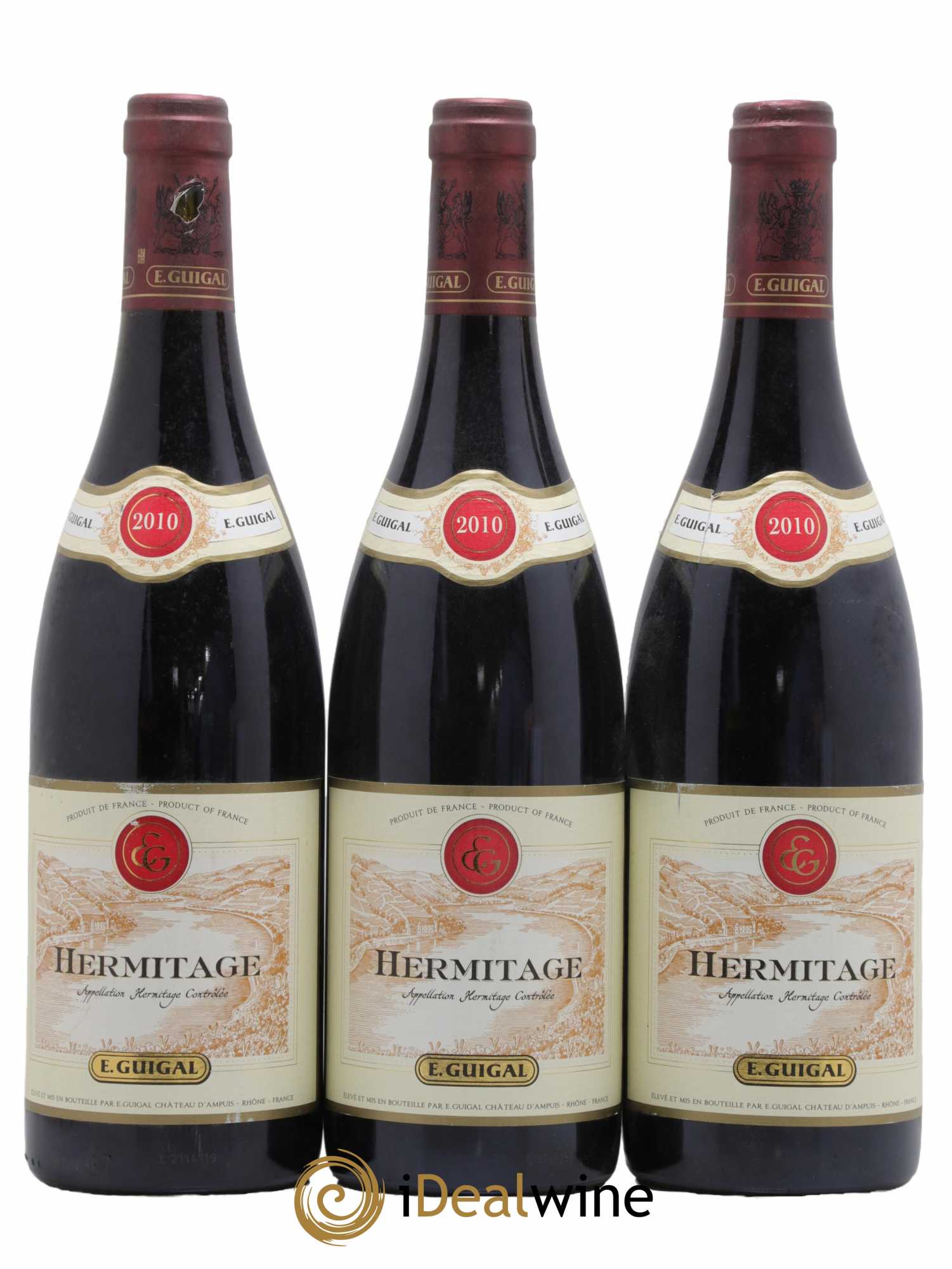 Hermitage Guigal 2010 - Lot de 3 bouteilles - 0