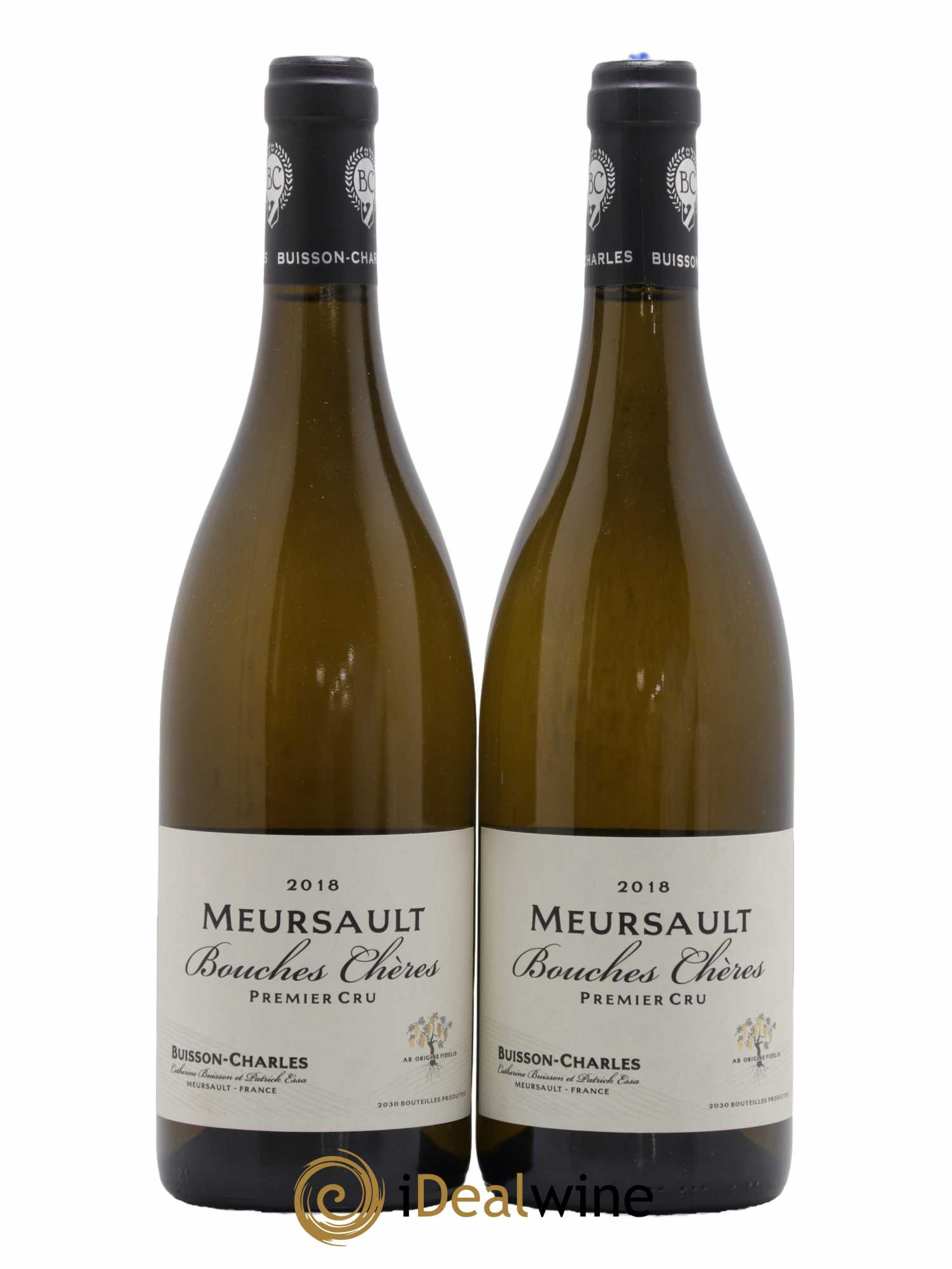 Meursault 1er Cru Bouches Chères Buisson-Charles (Domaine) 2018 - Lot de 2 bouteilles - 0