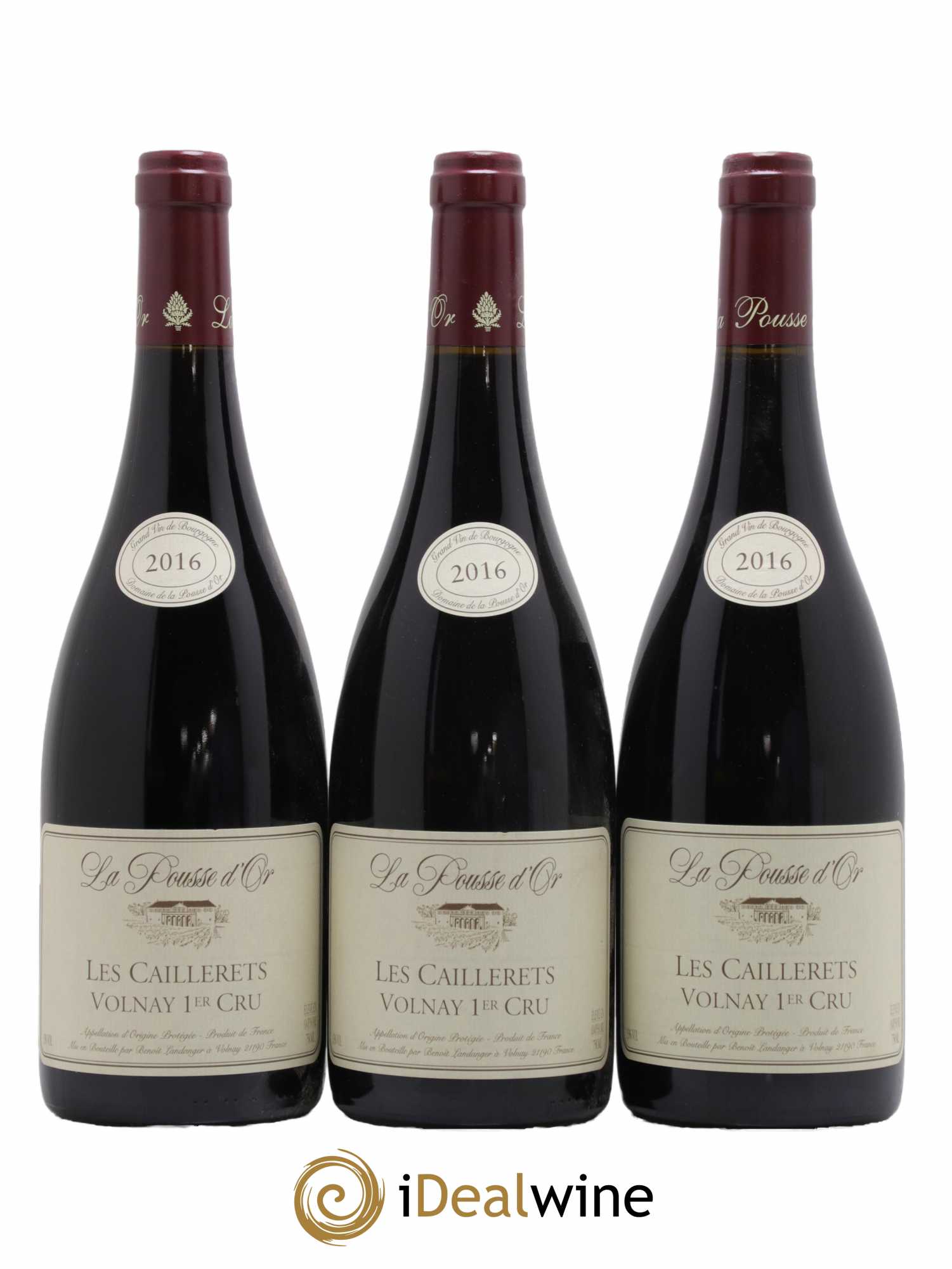 Volnay 1er Cru Les Caillerets La Pousse d'Or (Domaine de) 2016 - Lot de 3 bouteilles - 0
