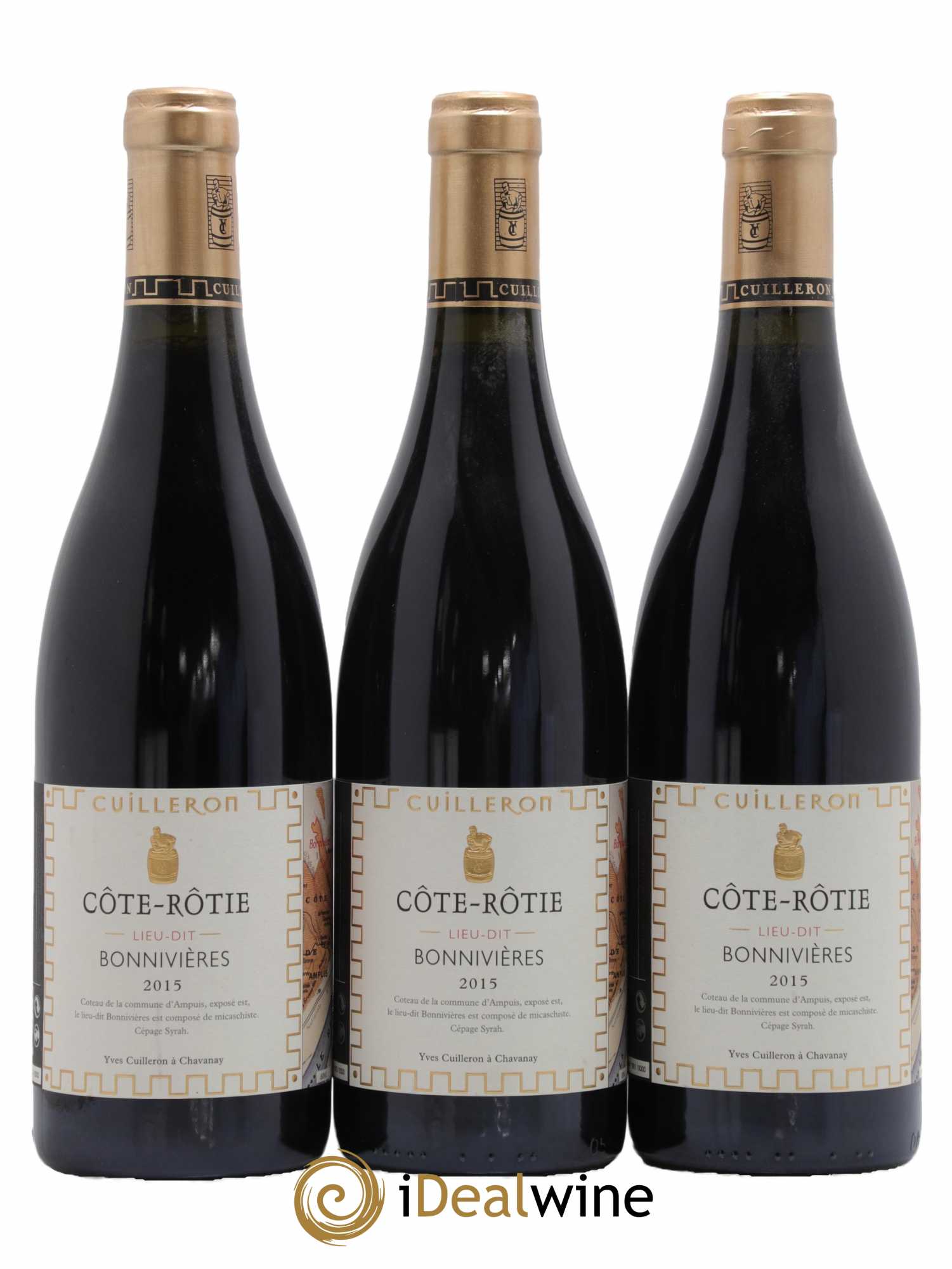Côte-Rôtie Bonnivières Yves Cuilleron (Domaine) 2015 - Lot de 3 bouteilles - 0