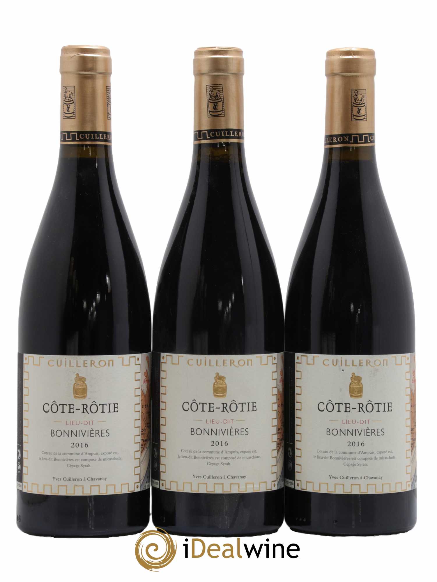 Côte-Rôtie Bonnivières Yves Cuilleron (Domaine) 2016 - Lot de 3 bouteilles - 0
